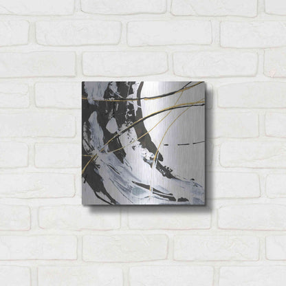 Luxe Metal Art 'Continuum I' by Chris Paschke, Metal Wall Art,12x12