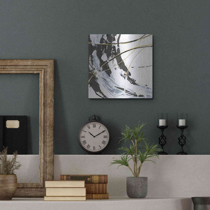 Luxe Metal Art 'Continuum I' by Chris Paschke, Metal Wall Art,12x12