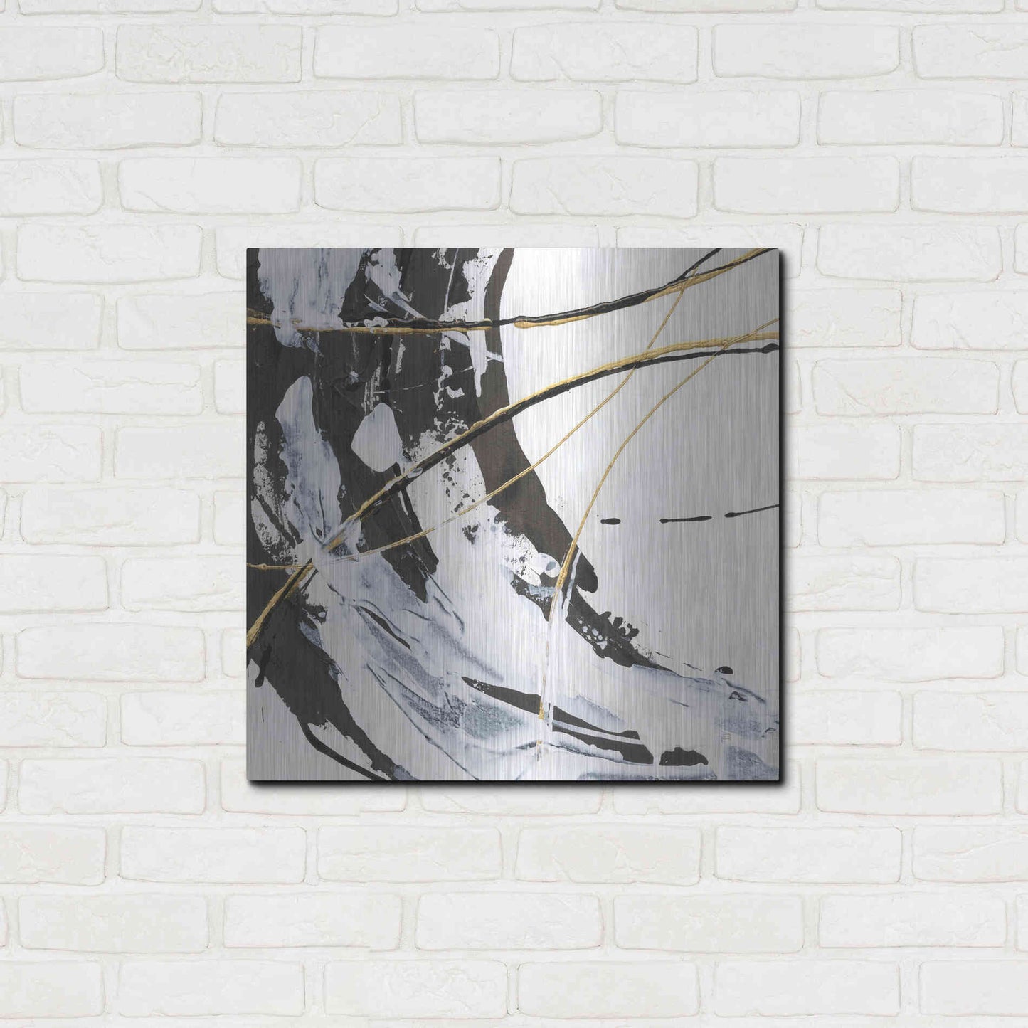 Luxe Metal Art 'Continuum I' by Chris Paschke, Metal Wall Art,24x24