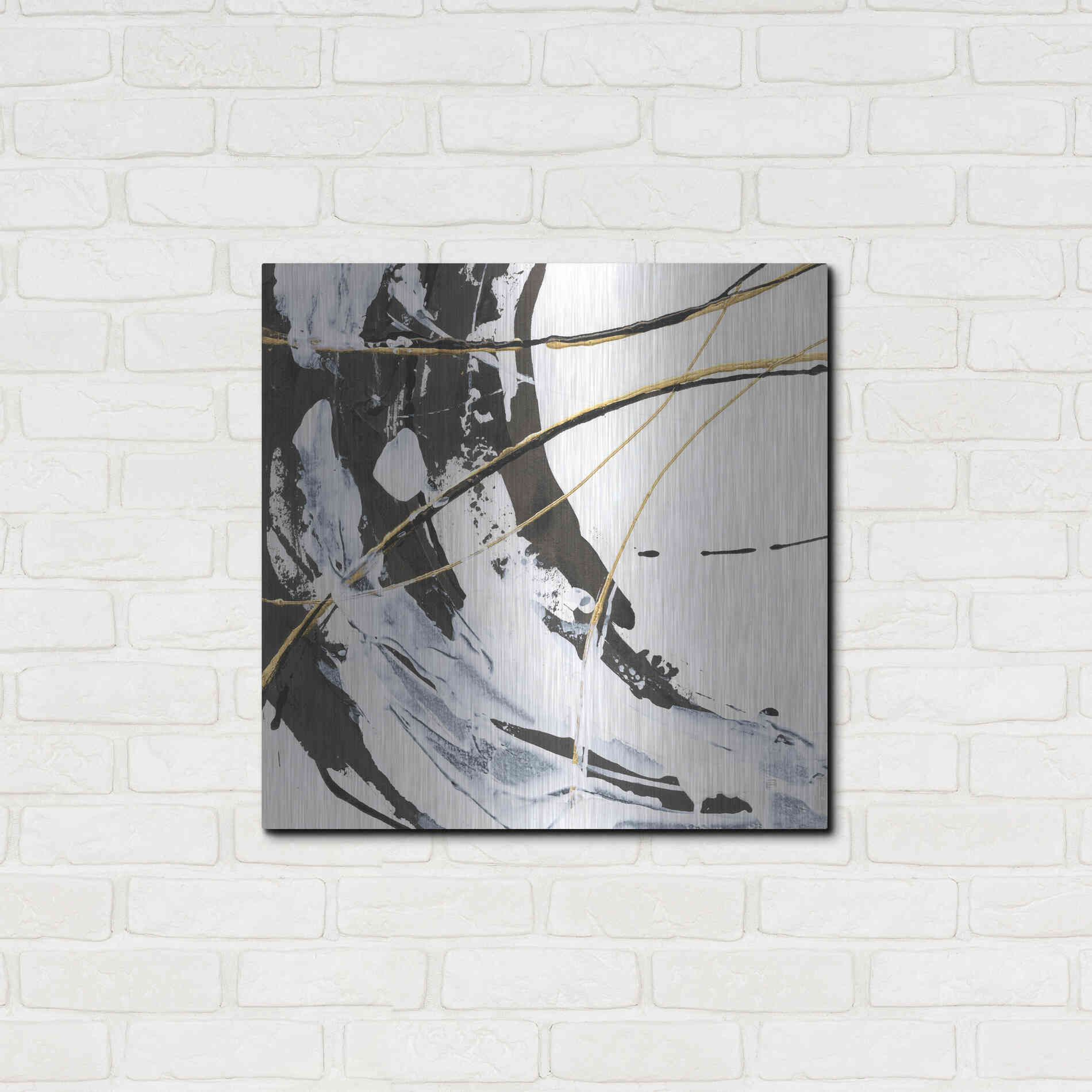 Luxe Metal Art 'Continuum I' by Chris Paschke, Metal Wall Art,24x24