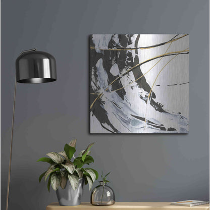 Luxe Metal Art 'Continuum I' by Chris Paschke, Metal Wall Art,24x24