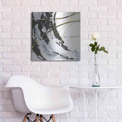 Luxe Metal Art 'Continuum I' by Chris Paschke, Metal Wall Art,24x24