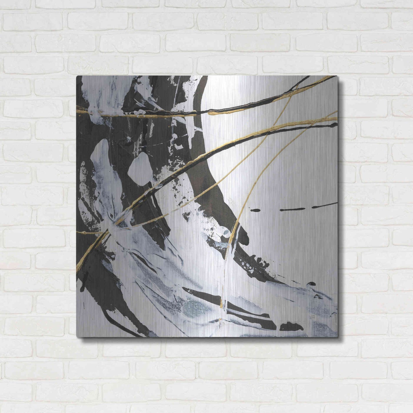 Luxe Metal Art 'Continuum I' by Chris Paschke, Metal Wall Art,36x36