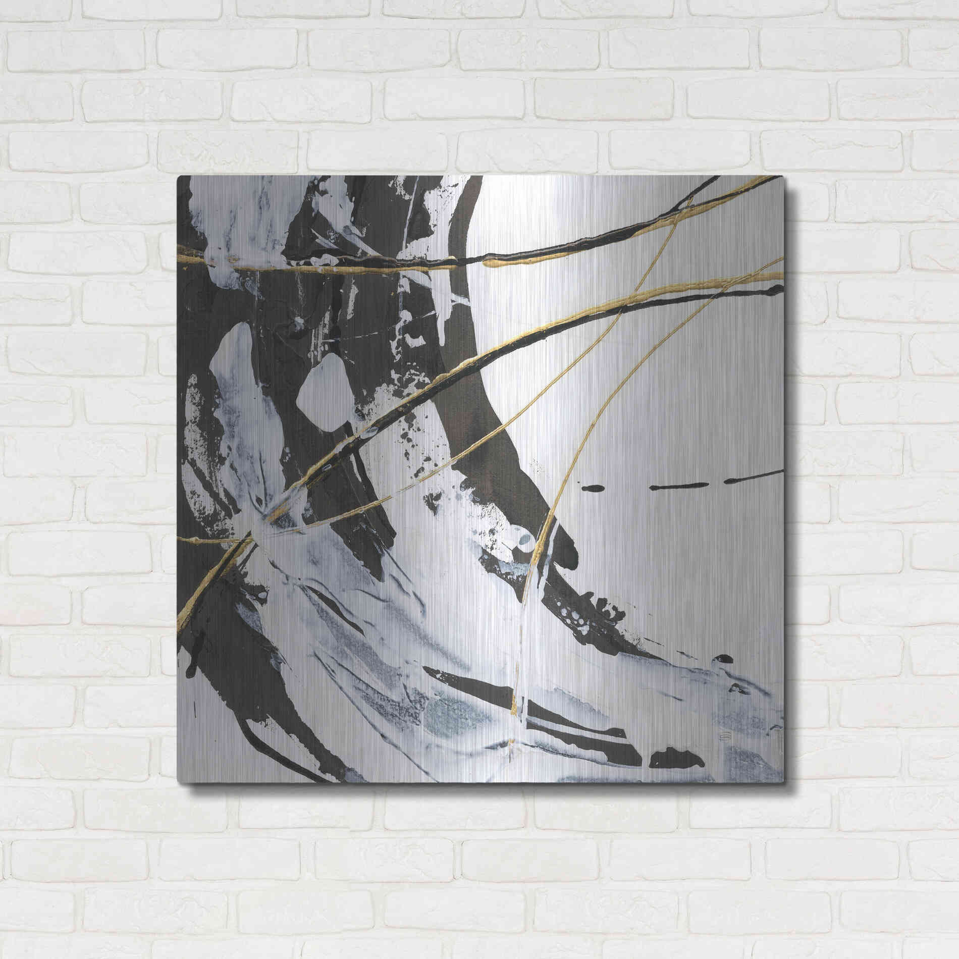 Luxe Metal Art 'Continuum I' by Chris Paschke, Metal Wall Art,36x36