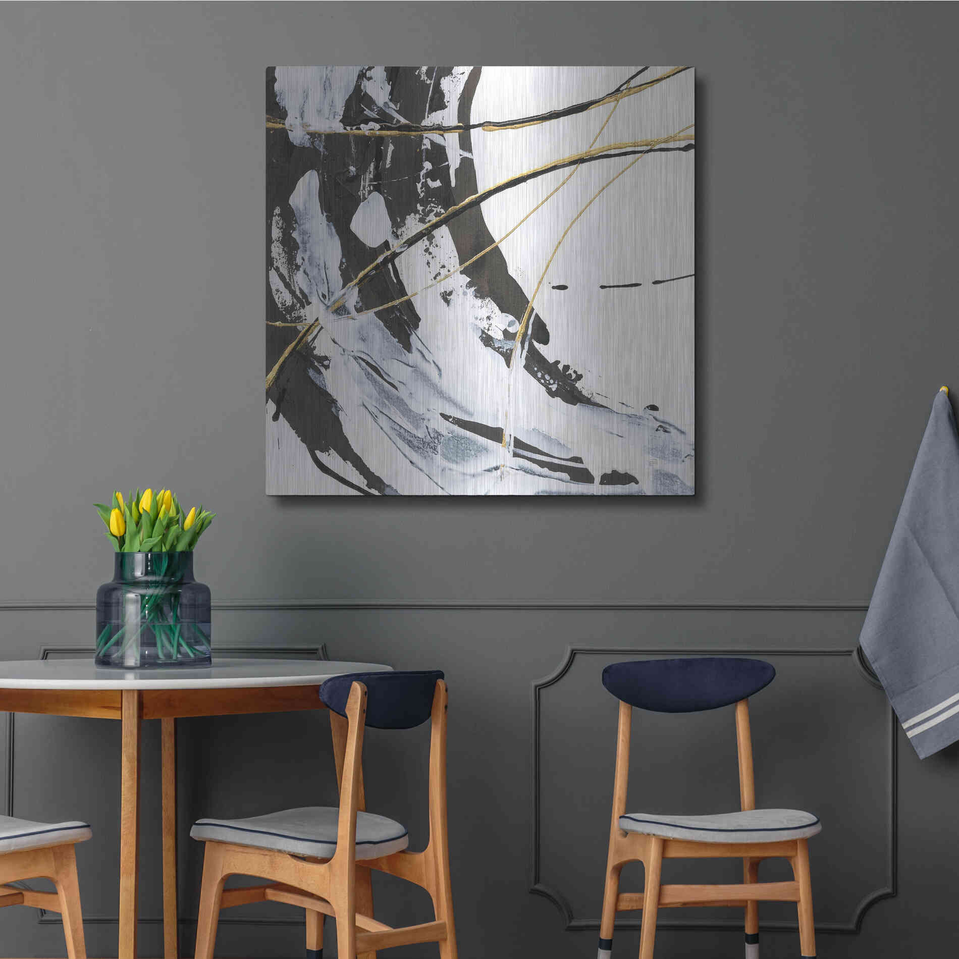 Luxe Metal Art 'Continuum I' by Chris Paschke, Metal Wall Art,36x36