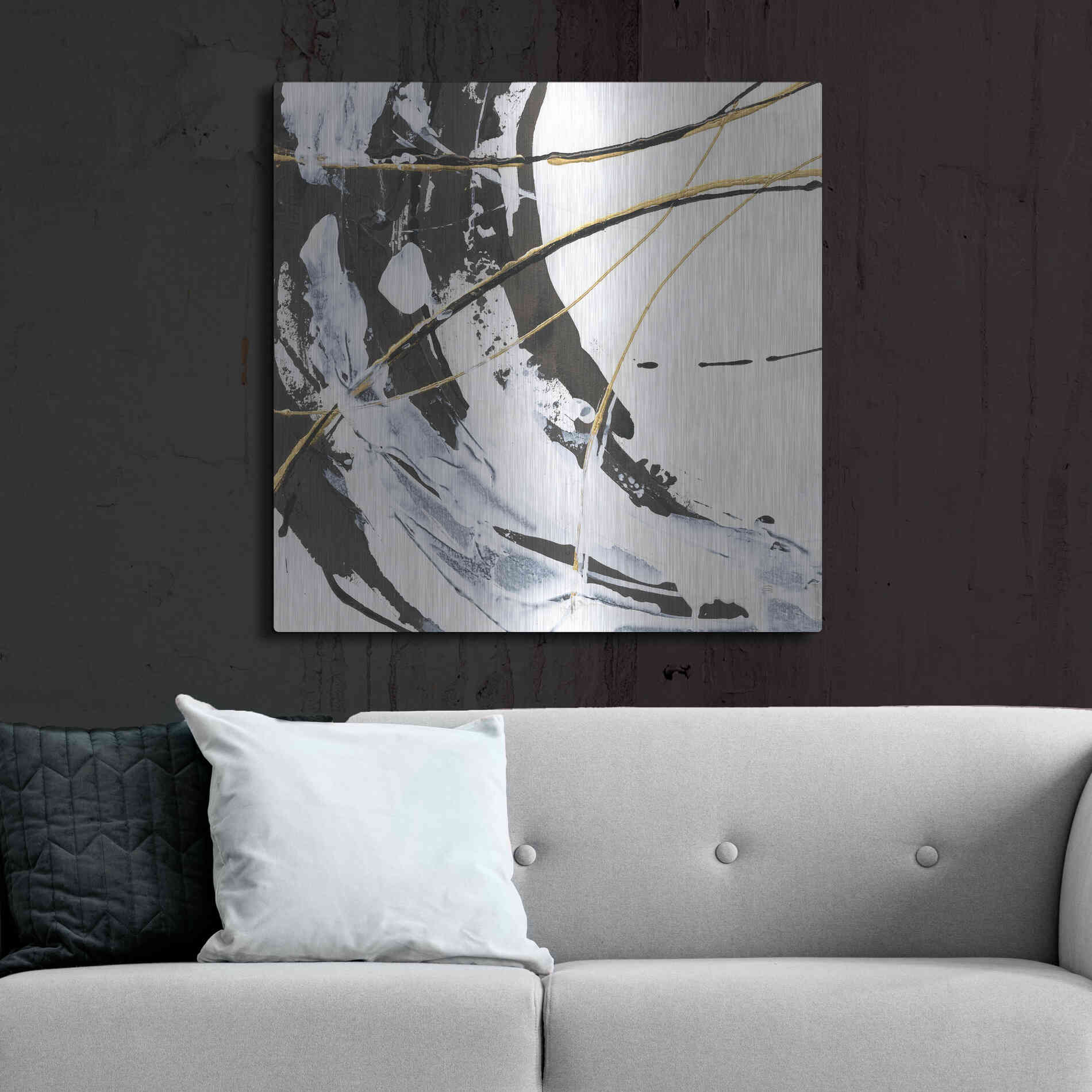 Luxe Metal Art 'Continuum I' by Chris Paschke, Metal Wall Art,36x36