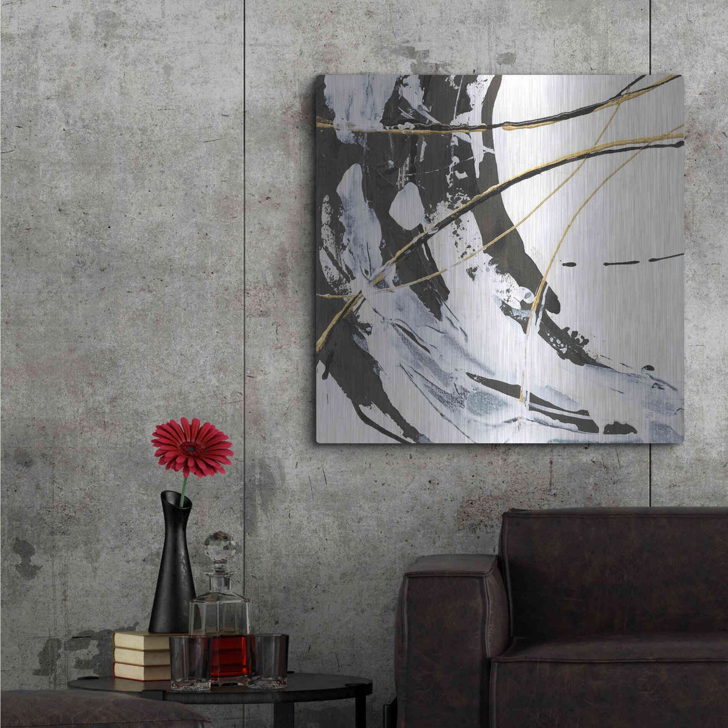 Luxe Metal Art 'Continuum I' by Chris Paschke, Metal Wall Art,36x36