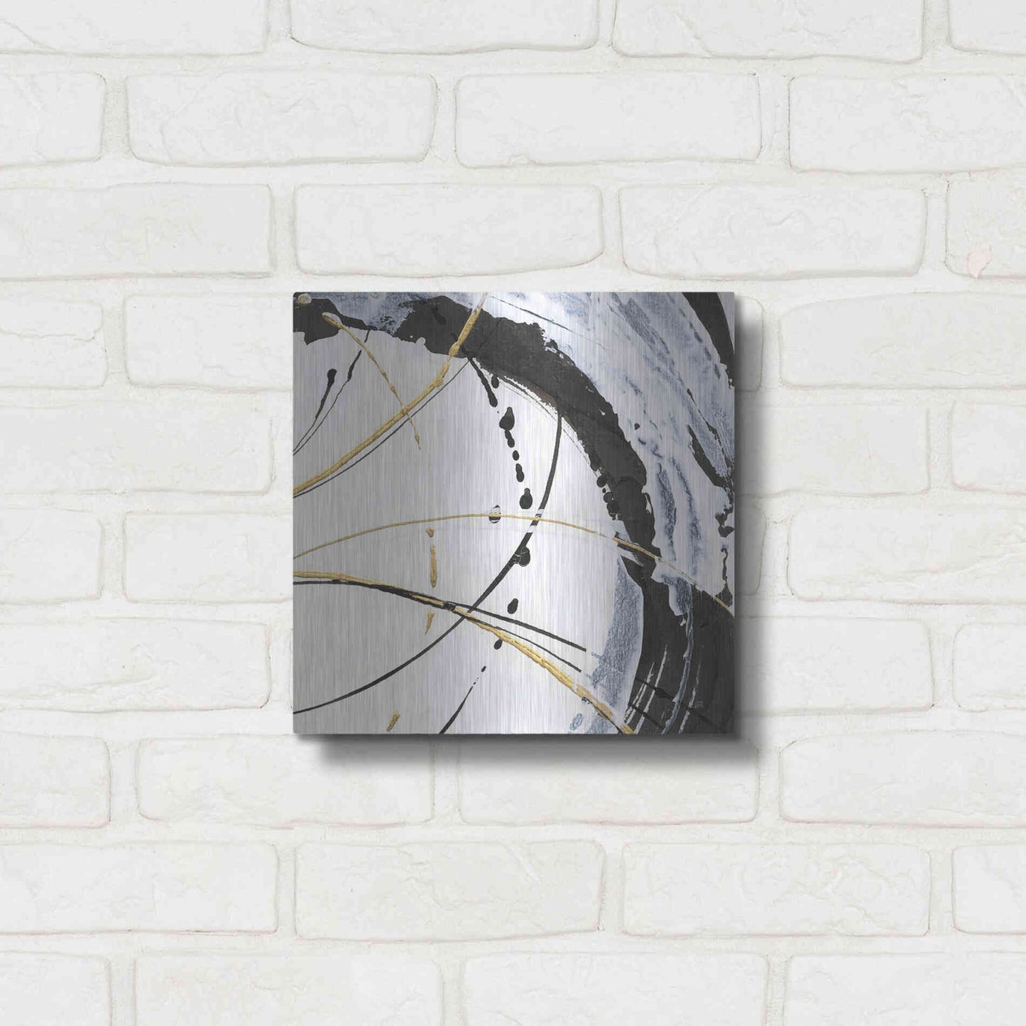 Luxe Metal Art 'Continuum II' by Chris Paschke, Metal Wall Art,12x12