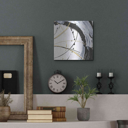 Luxe Metal Art 'Continuum II' by Chris Paschke, Metal Wall Art,12x12