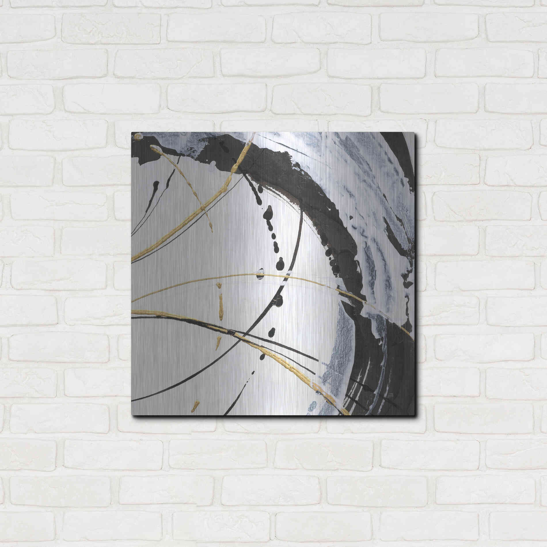 Luxe Metal Art 'Continuum II' by Chris Paschke, Metal Wall Art,24x24