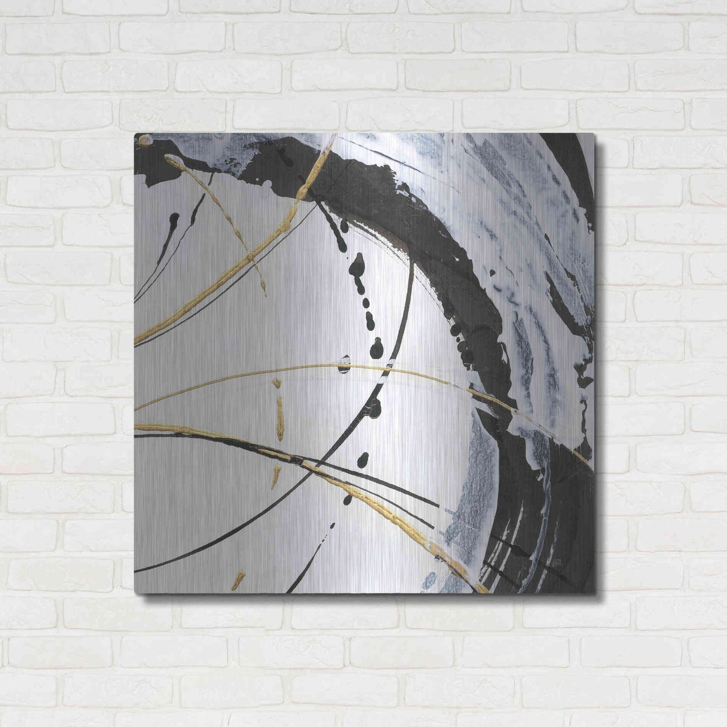 Luxe Metal Art 'Continuum II' by Chris Paschke, Metal Wall Art,36x36