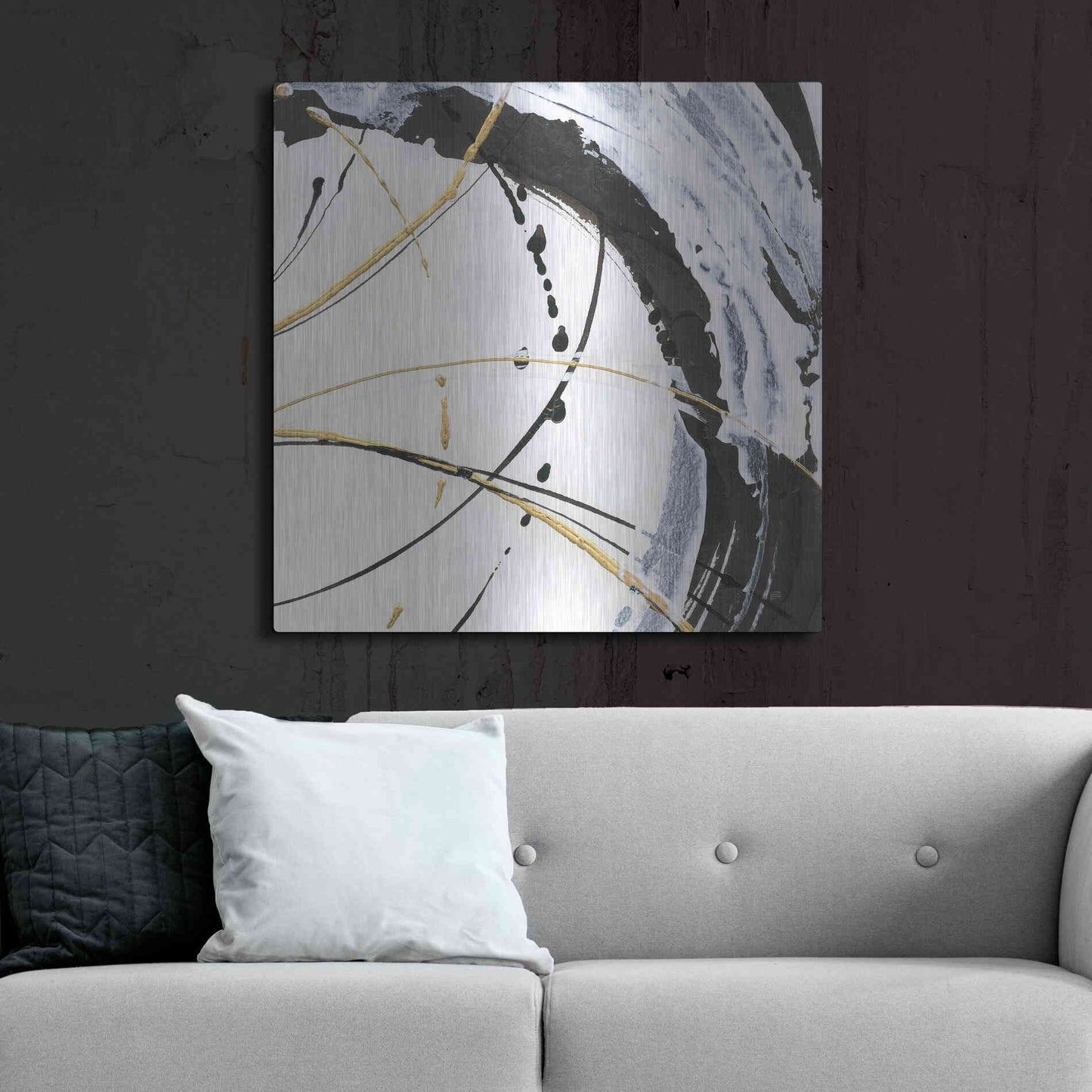 Luxe Metal Art 'Continuum II' by Chris Paschke, Metal Wall Art,36x36