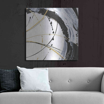 Luxe Metal Art 'Continuum II' by Chris Paschke, Metal Wall Art,36x36