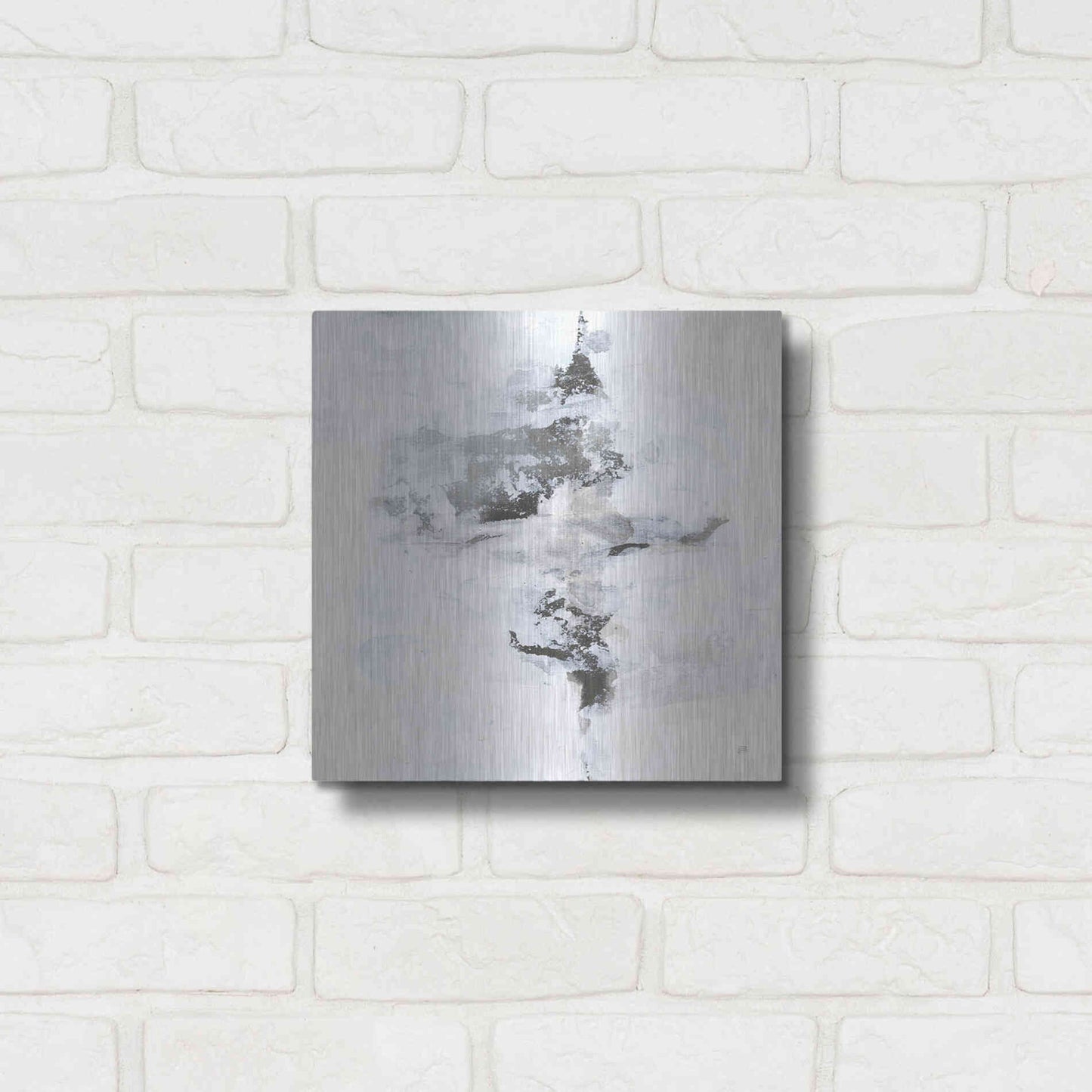 Luxe Metal Art 'Layered Thinking I' by Chris Paschke, Metal Wall Art,12x12