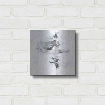 Luxe Metal Art 'Layered Thinking I' by Chris Paschke, Metal Wall Art,12x12
