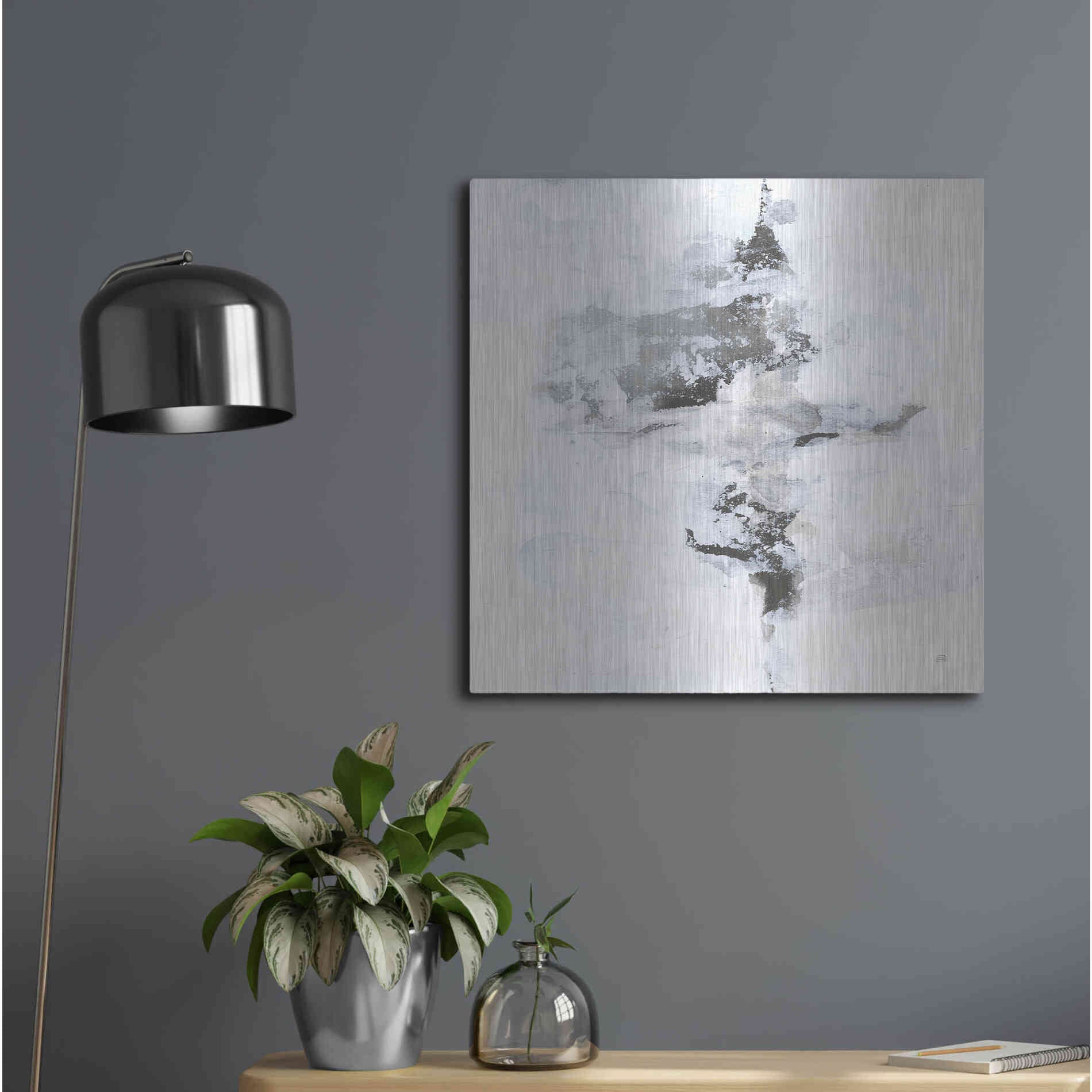 Luxe Metal Art 'Layered Thinking I' by Chris Paschke, Metal Wall Art,24x24
