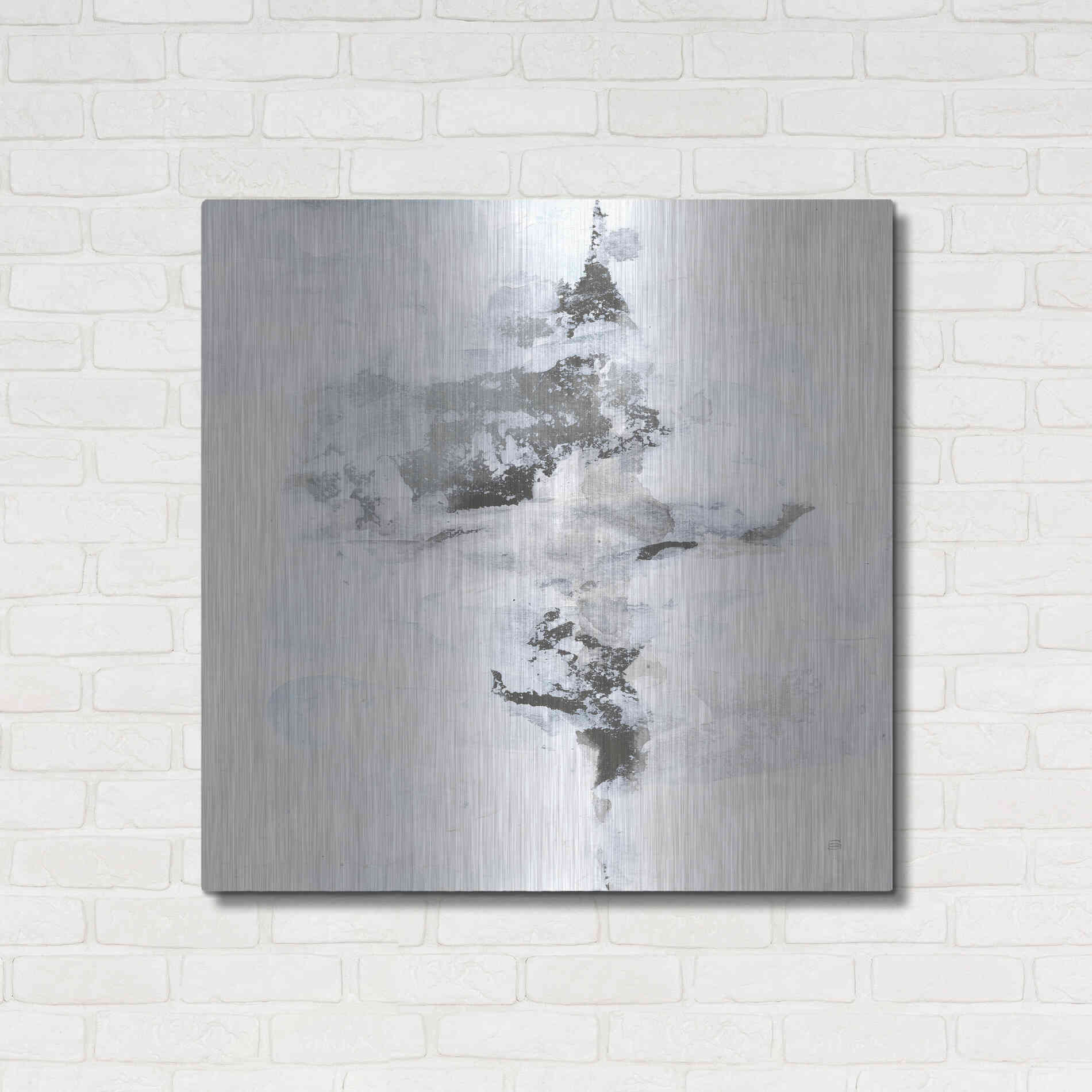 Luxe Metal Art 'Layered Thinking I' by Chris Paschke, Metal Wall Art,36x36
