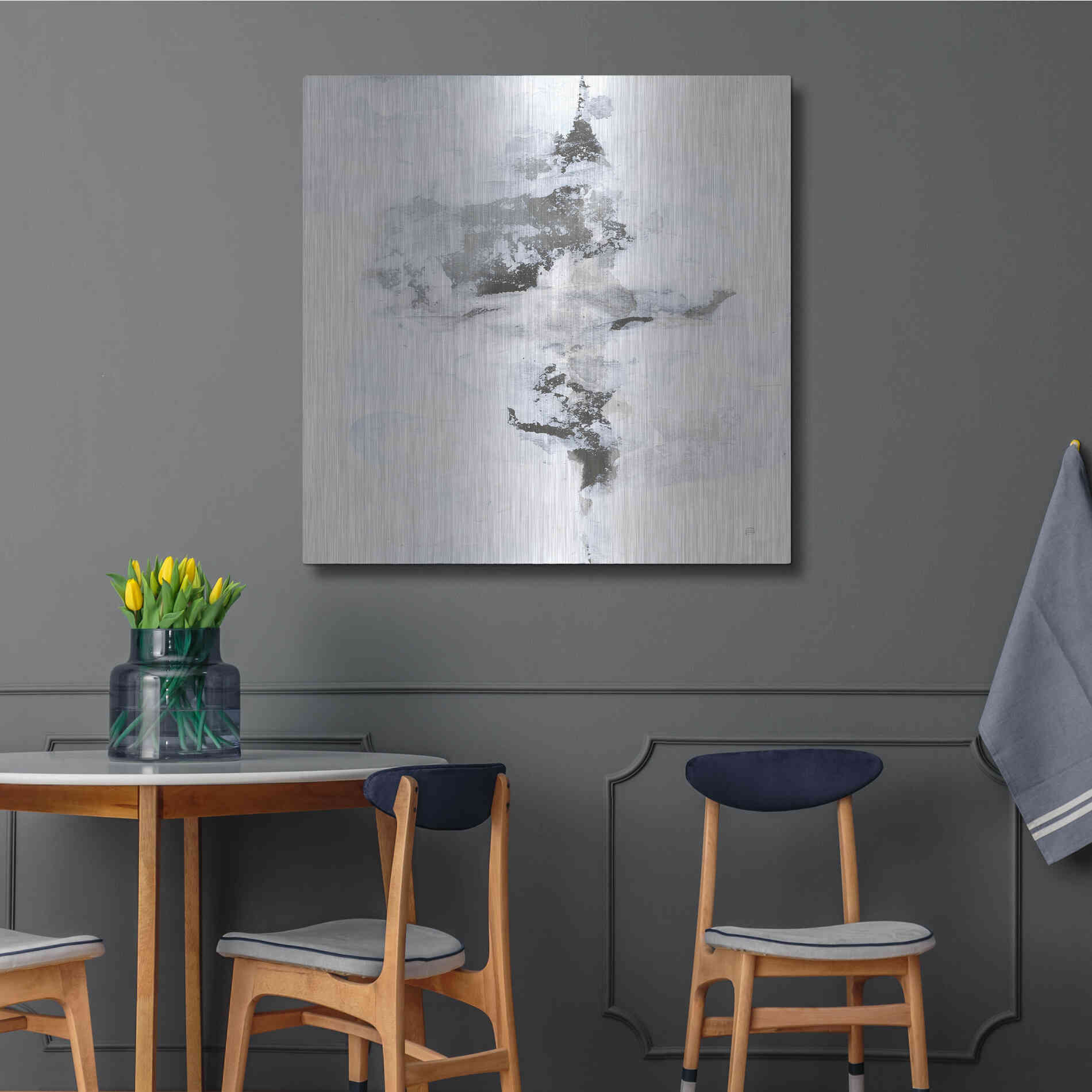 Luxe Metal Art 'Layered Thinking I' by Chris Paschke, Metal Wall Art,36x36