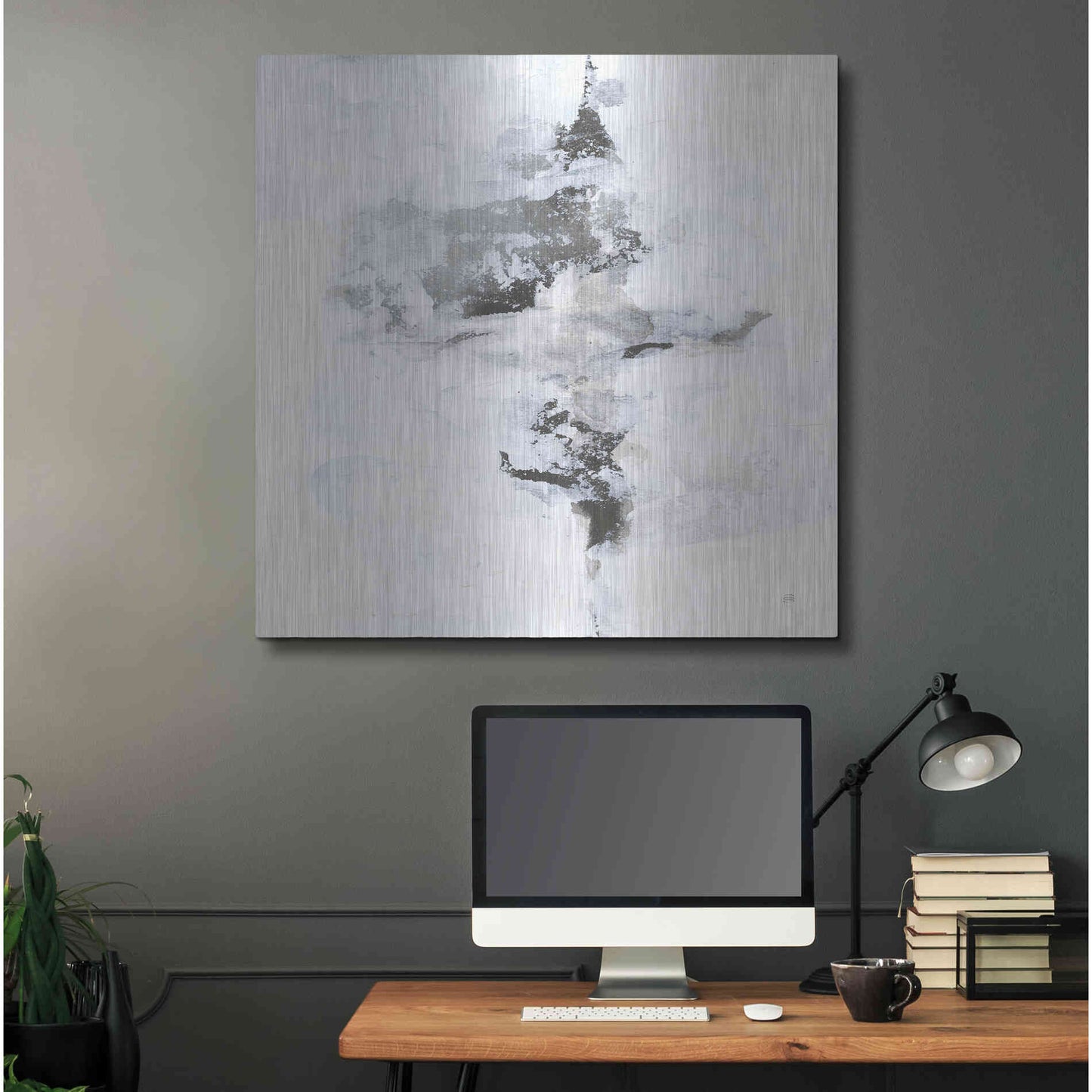 Luxe Metal Art 'Layered Thinking I' by Chris Paschke, Metal Wall Art,36x36