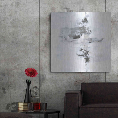 Luxe Metal Art 'Layered Thinking I' by Chris Paschke, Metal Wall Art,36x36
