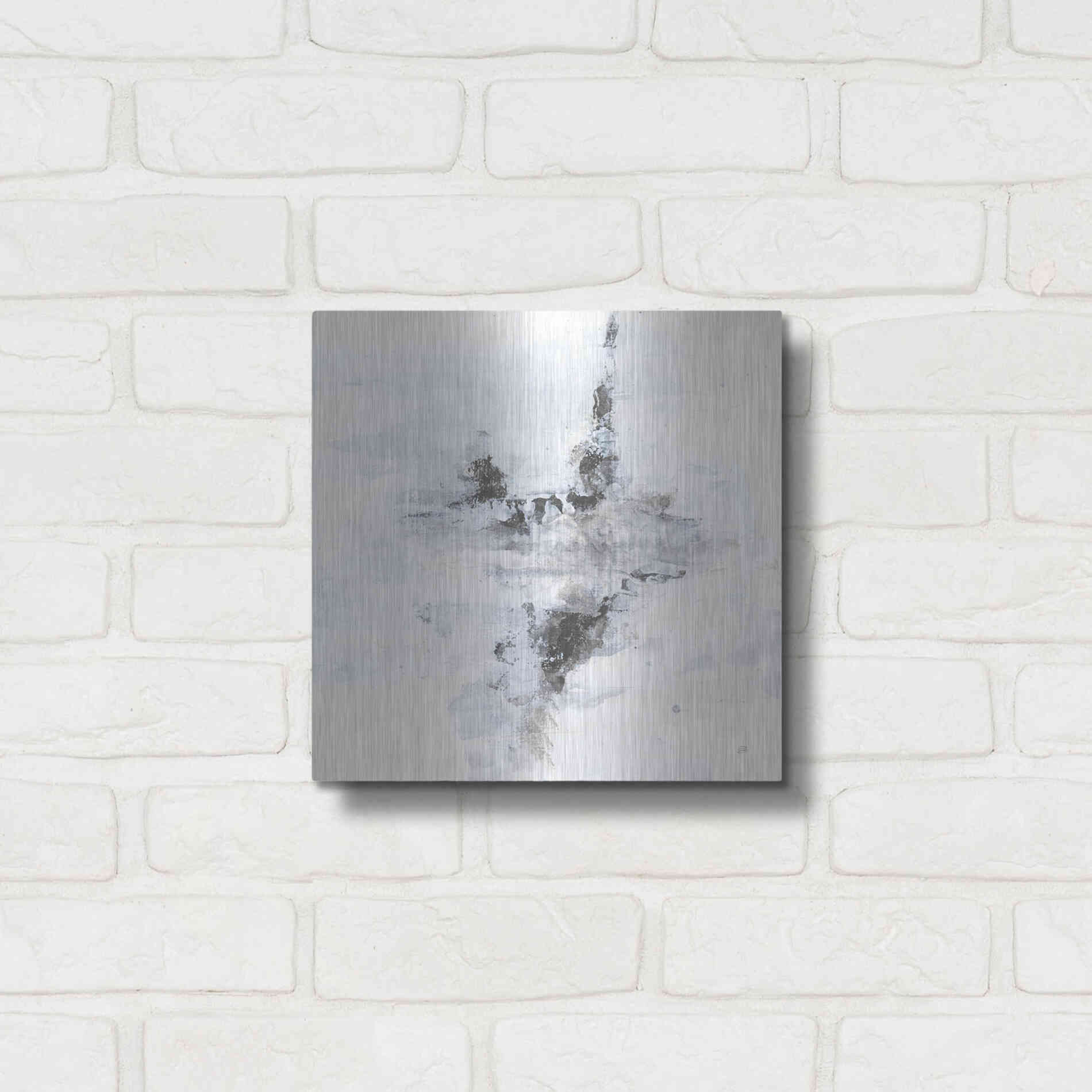 Luxe Metal Art 'Layered Thinking II' by Chris Paschke, Metal Wall Art,12x12
