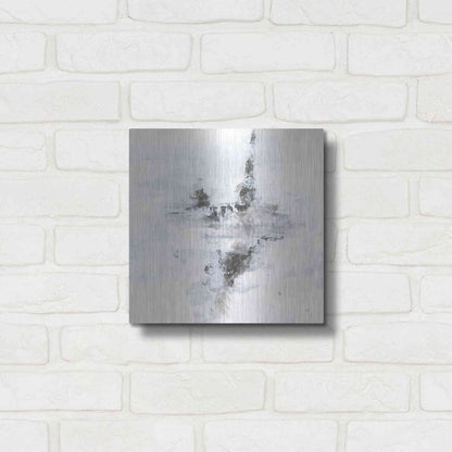 Luxe Metal Art 'Layered Thinking II' by Chris Paschke, Metal Wall Art,12x12