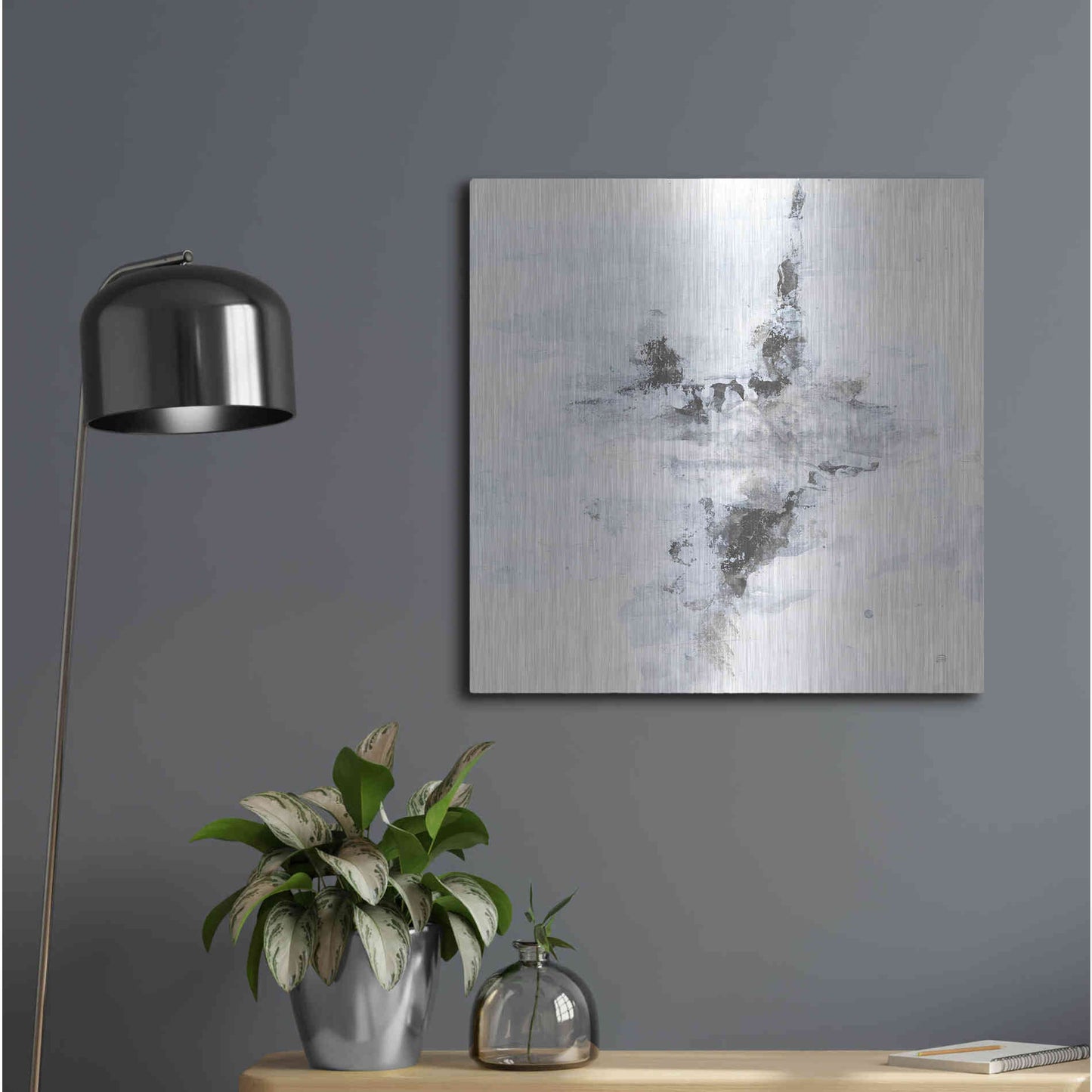 Luxe Metal Art 'Layered Thinking II' by Chris Paschke, Metal Wall Art,24x24