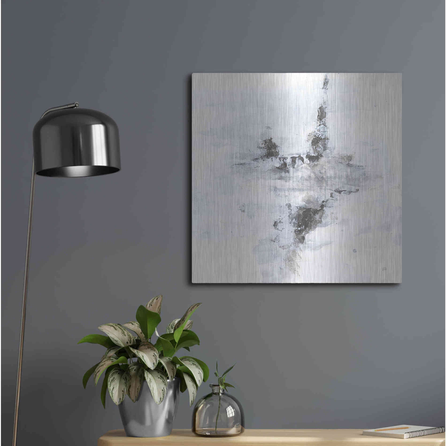 Luxe Metal Art 'Layered Thinking II' by Chris Paschke, Metal Wall Art,24x24