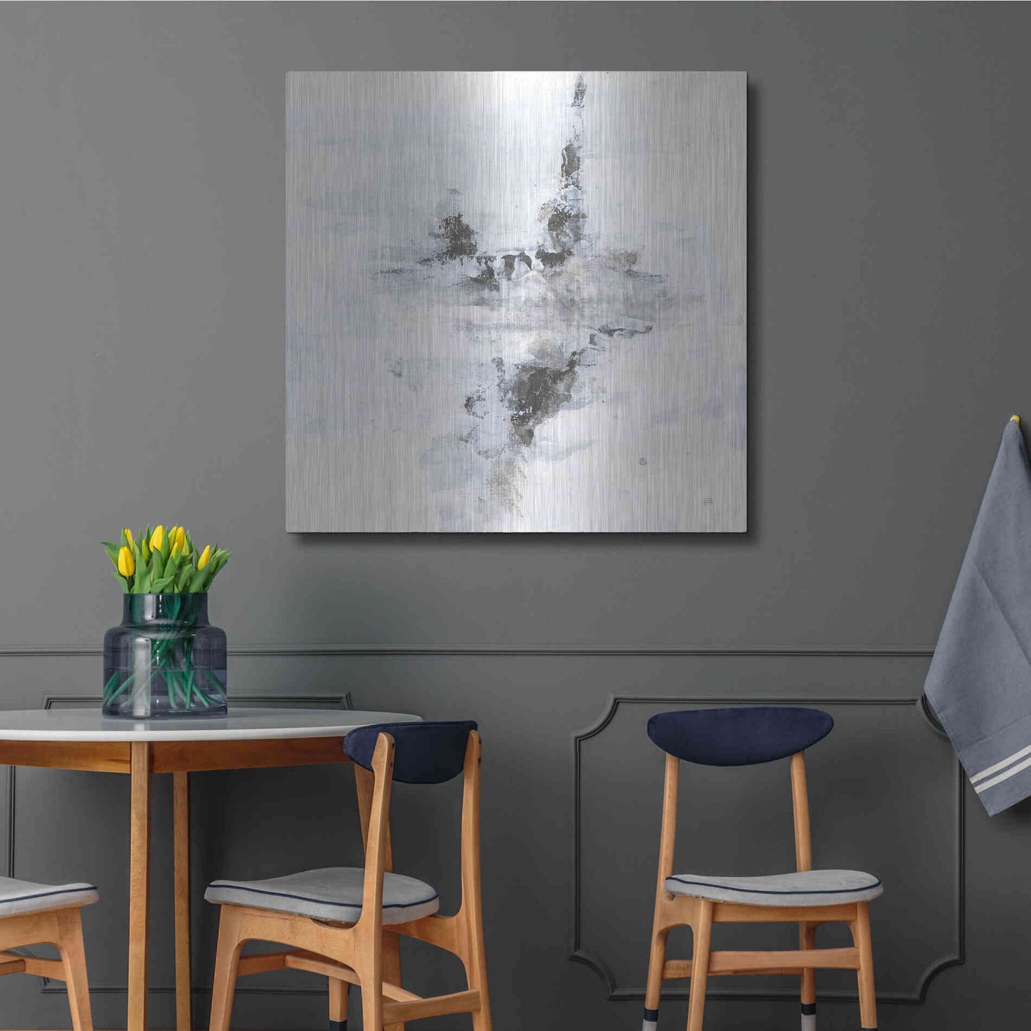 Luxe Metal Art 'Layered Thinking II' by Chris Paschke, Metal Wall Art,36x36