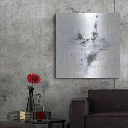 Luxe Metal Art 'Layered Thinking II' by Chris Paschke, Metal Wall Art,36x36