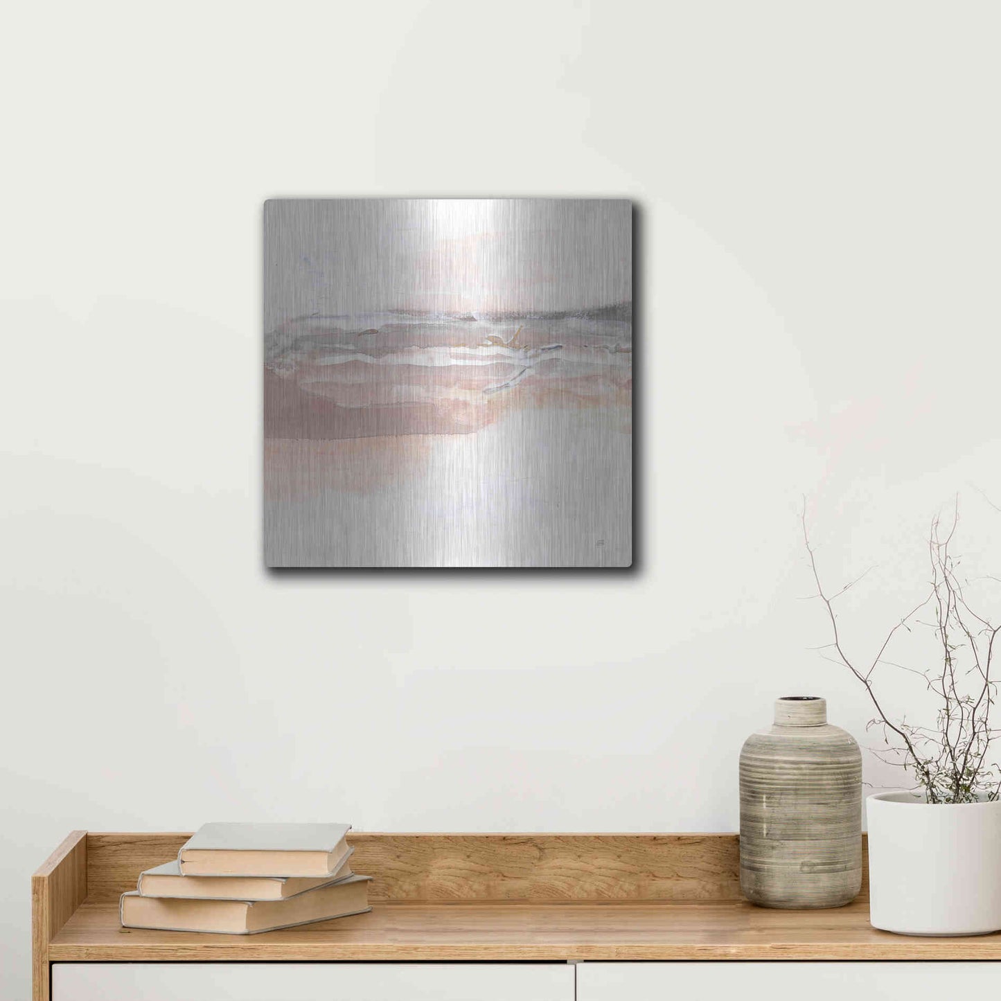 Luxe Metal Art 'Secondary Abstractions I' by Chris Paschke, Metal Wall Art,12x12