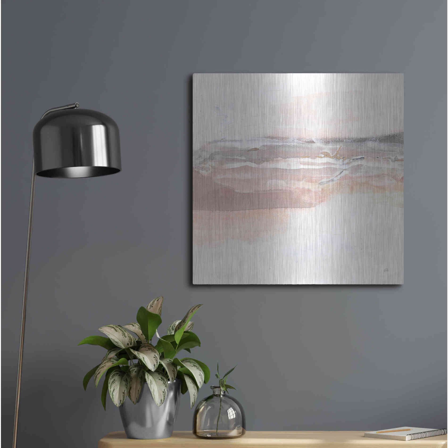 Luxe Metal Art 'Secondary Abstractions I' by Chris Paschke, Metal Wall Art,24x24