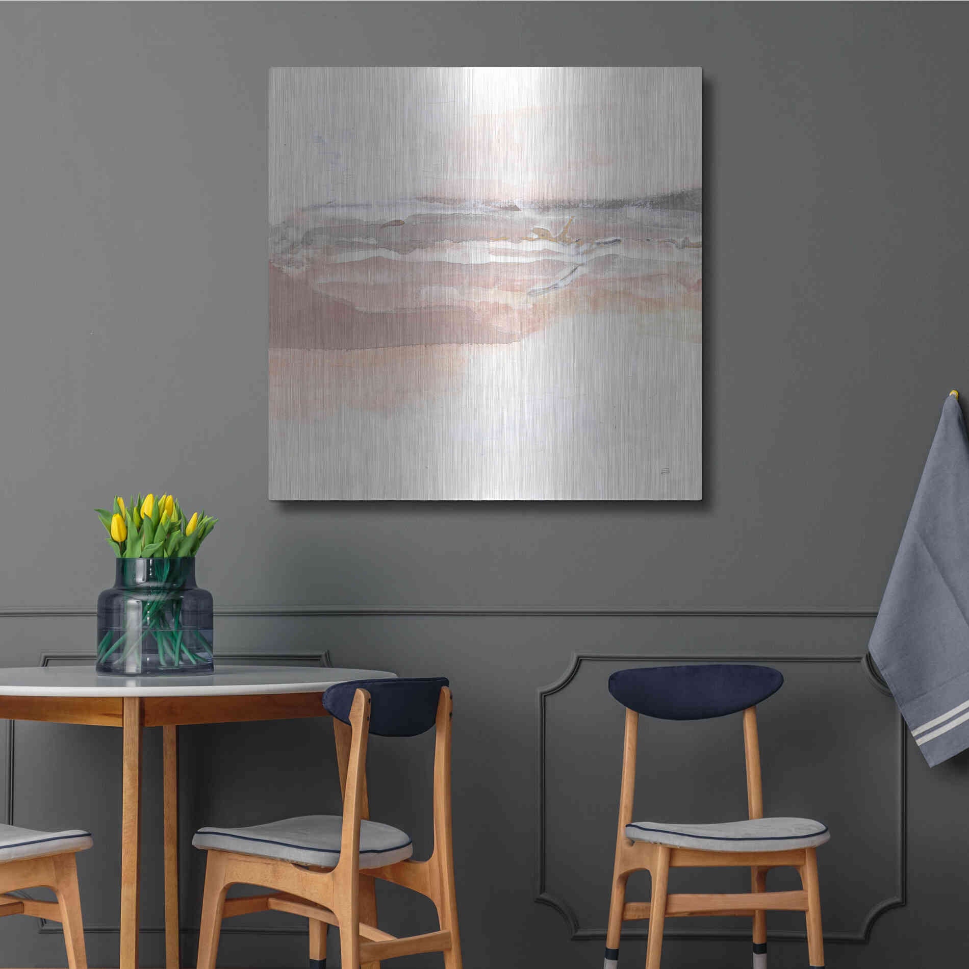 Luxe Metal Art 'Secondary Abstractions I' by Chris Paschke, Metal Wall Art,36x36