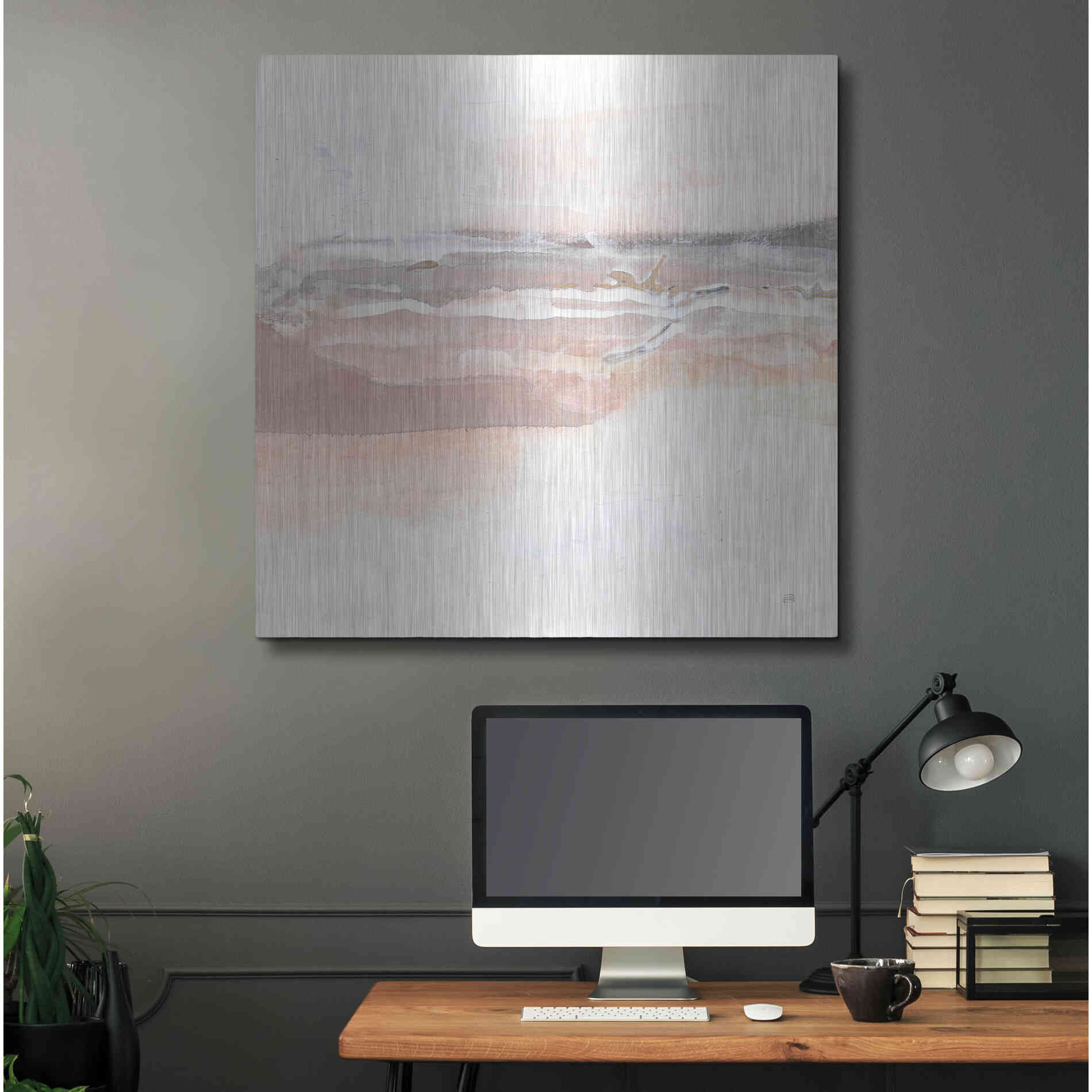 Luxe Metal Art 'Secondary Abstractions I' by Chris Paschke, Metal Wall Art,36x36