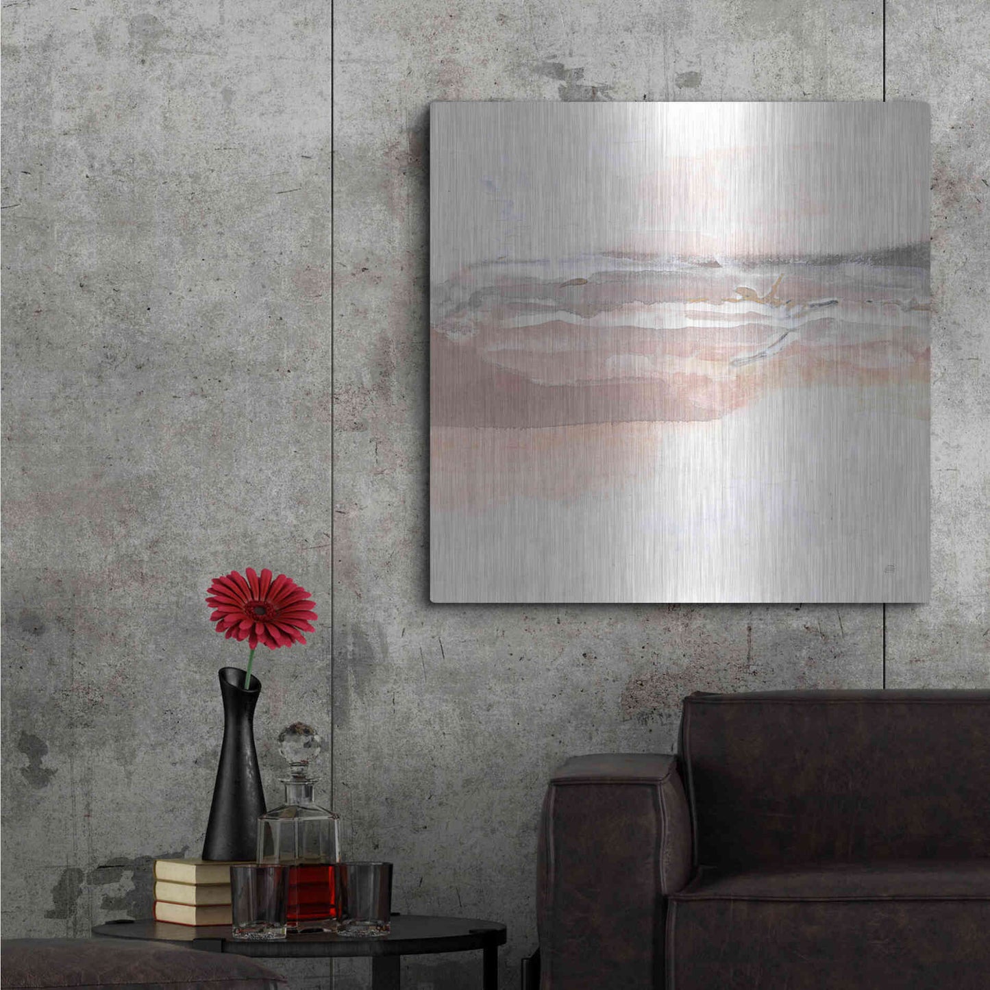 Luxe Metal Art 'Secondary Abstractions I' by Chris Paschke, Metal Wall Art,36x36