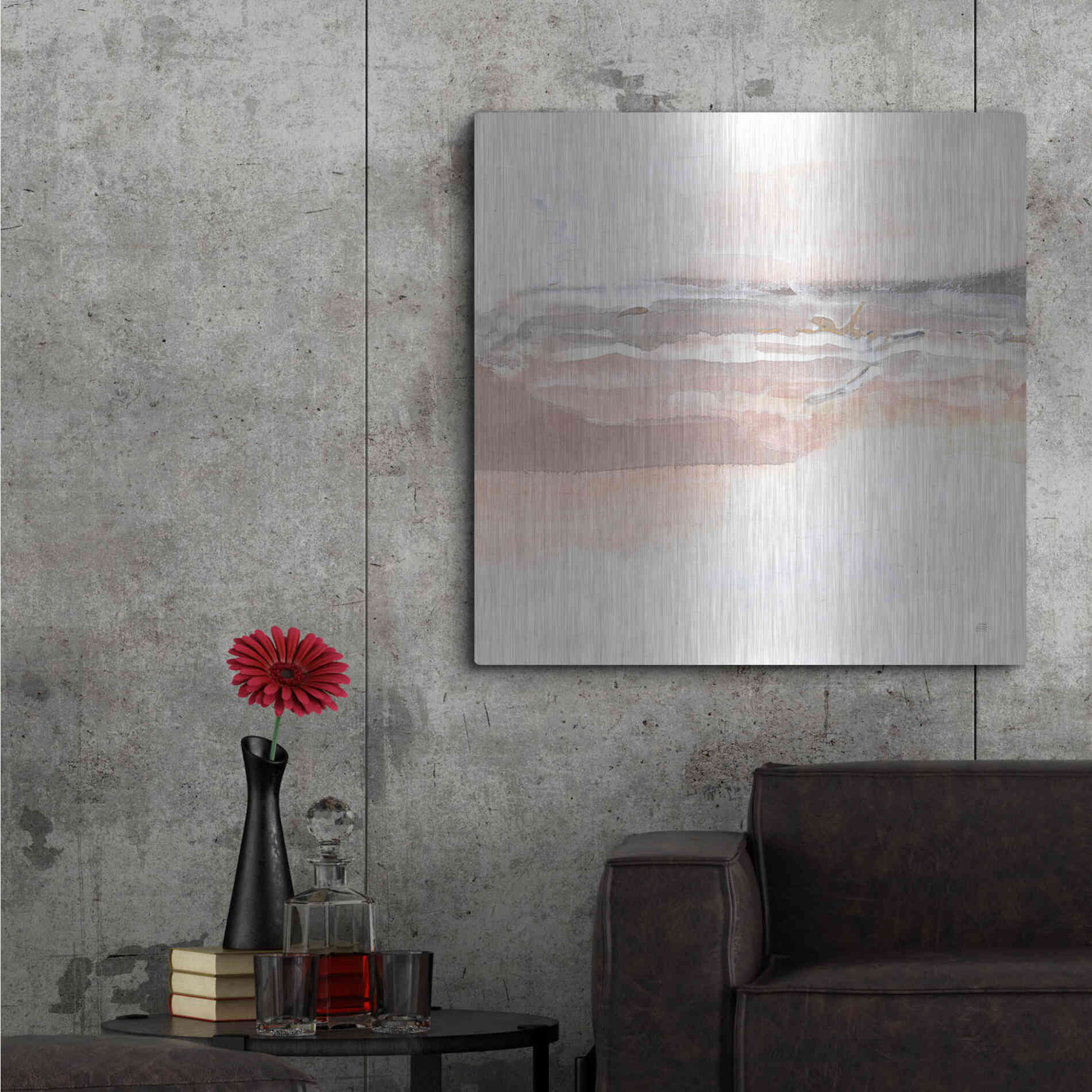 Luxe Metal Art 'Secondary Abstractions I' by Chris Paschke, Metal Wall Art,36x36