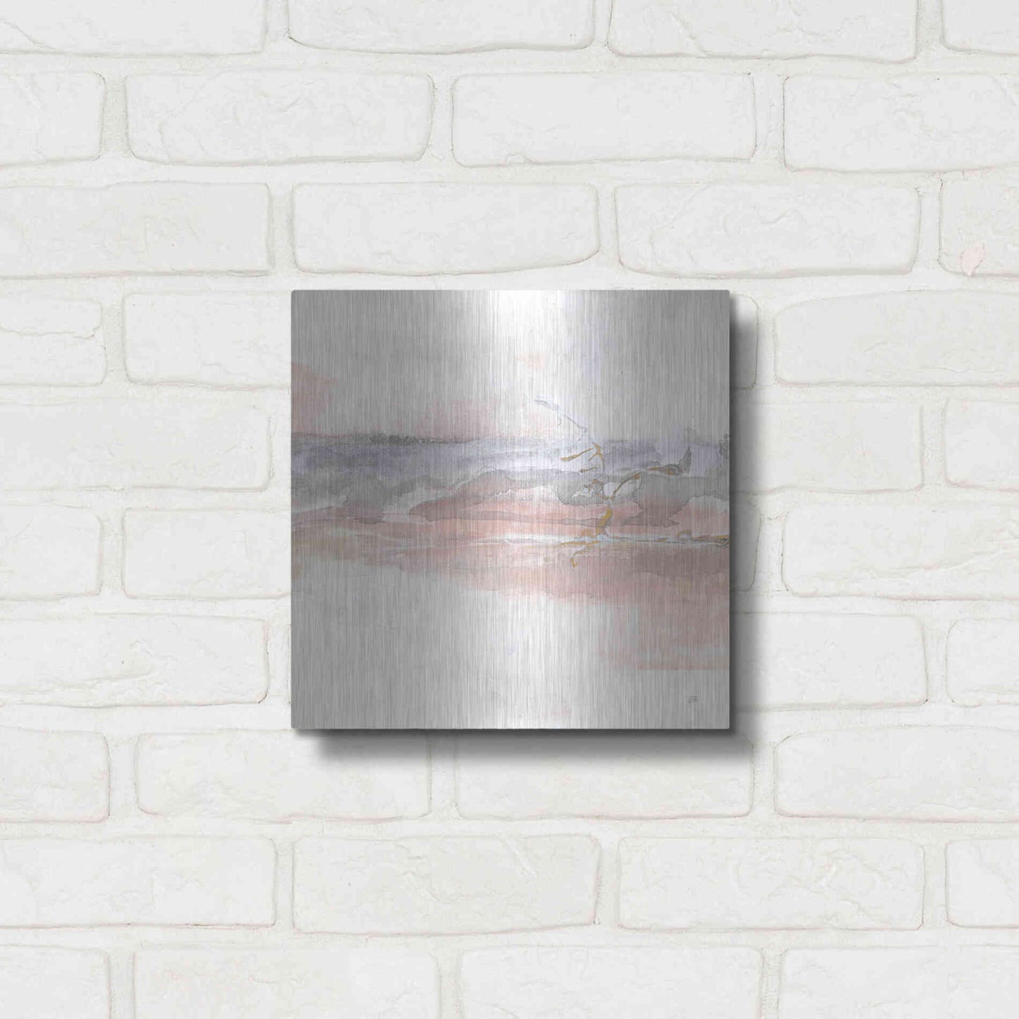 Luxe Metal Art 'Secondary Abstractions II' by Chris Paschke, Metal Wall Art,12x12