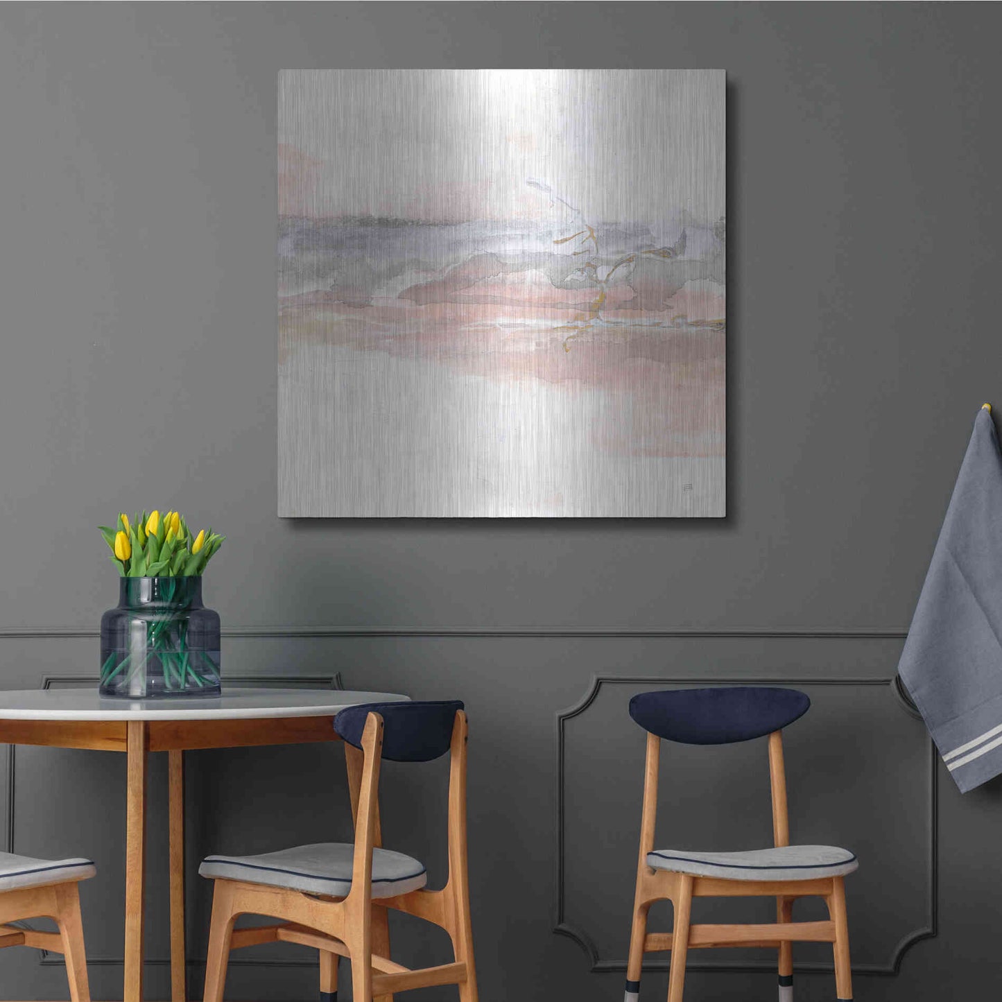 Luxe Metal Art 'Secondary Abstractions II' by Chris Paschke, Metal Wall Art,36x36