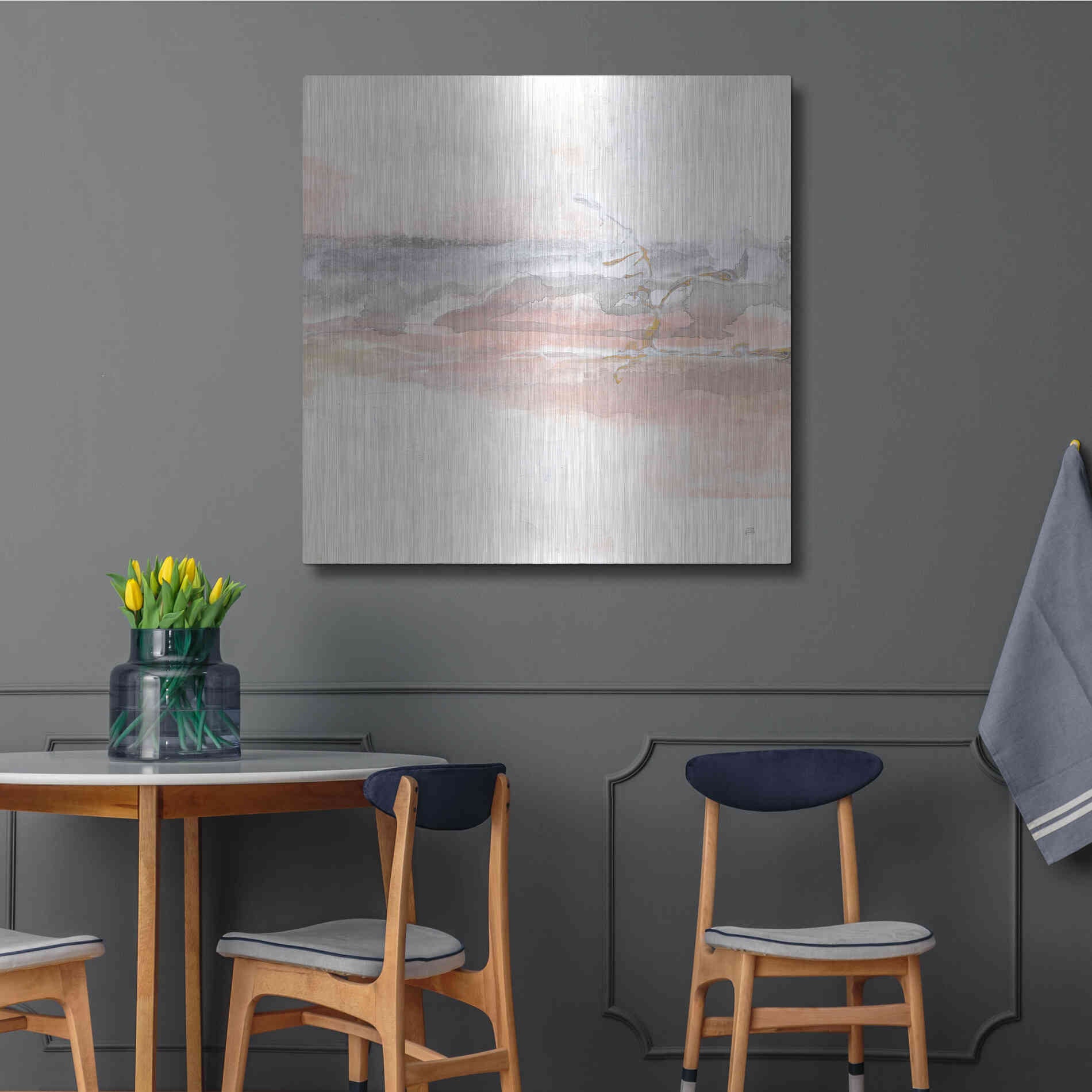 Luxe Metal Art 'Secondary Abstractions II' by Chris Paschke, Metal Wall Art,36x36