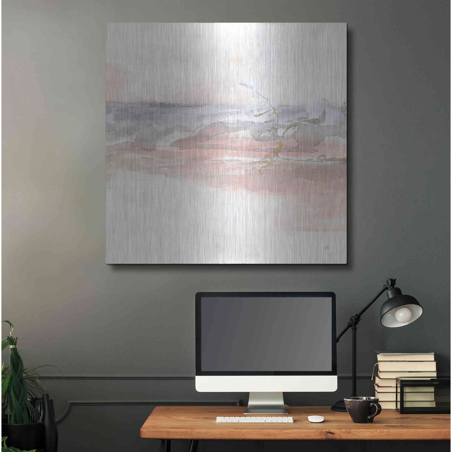 Luxe Metal Art 'Secondary Abstractions II' by Chris Paschke, Metal Wall Art,36x36