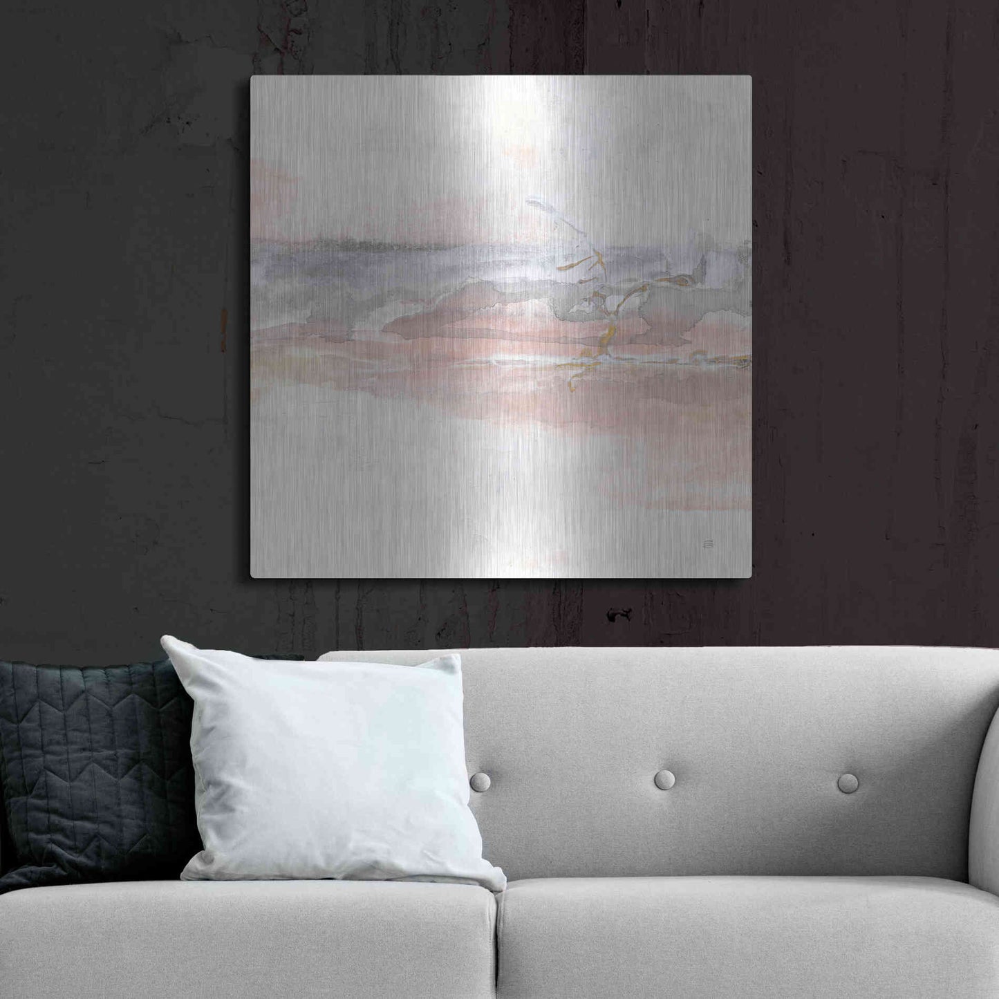 Luxe Metal Art 'Secondary Abstractions II' by Chris Paschke, Metal Wall Art,36x36