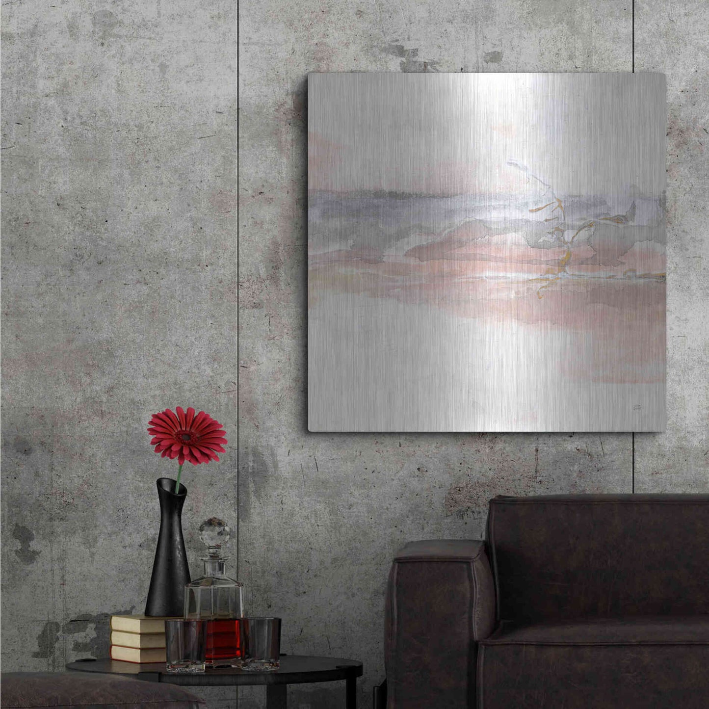 Luxe Metal Art 'Secondary Abstractions II' by Chris Paschke, Metal Wall Art,36x36