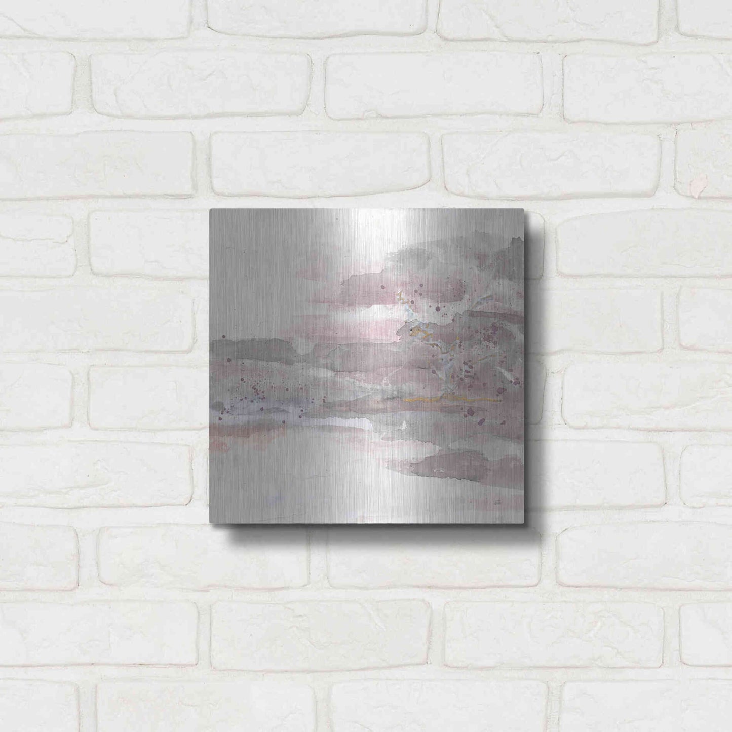 Luxe Metal Art 'Secondary Abstractions V' by Chris Paschke, Metal Wall Art,12x12