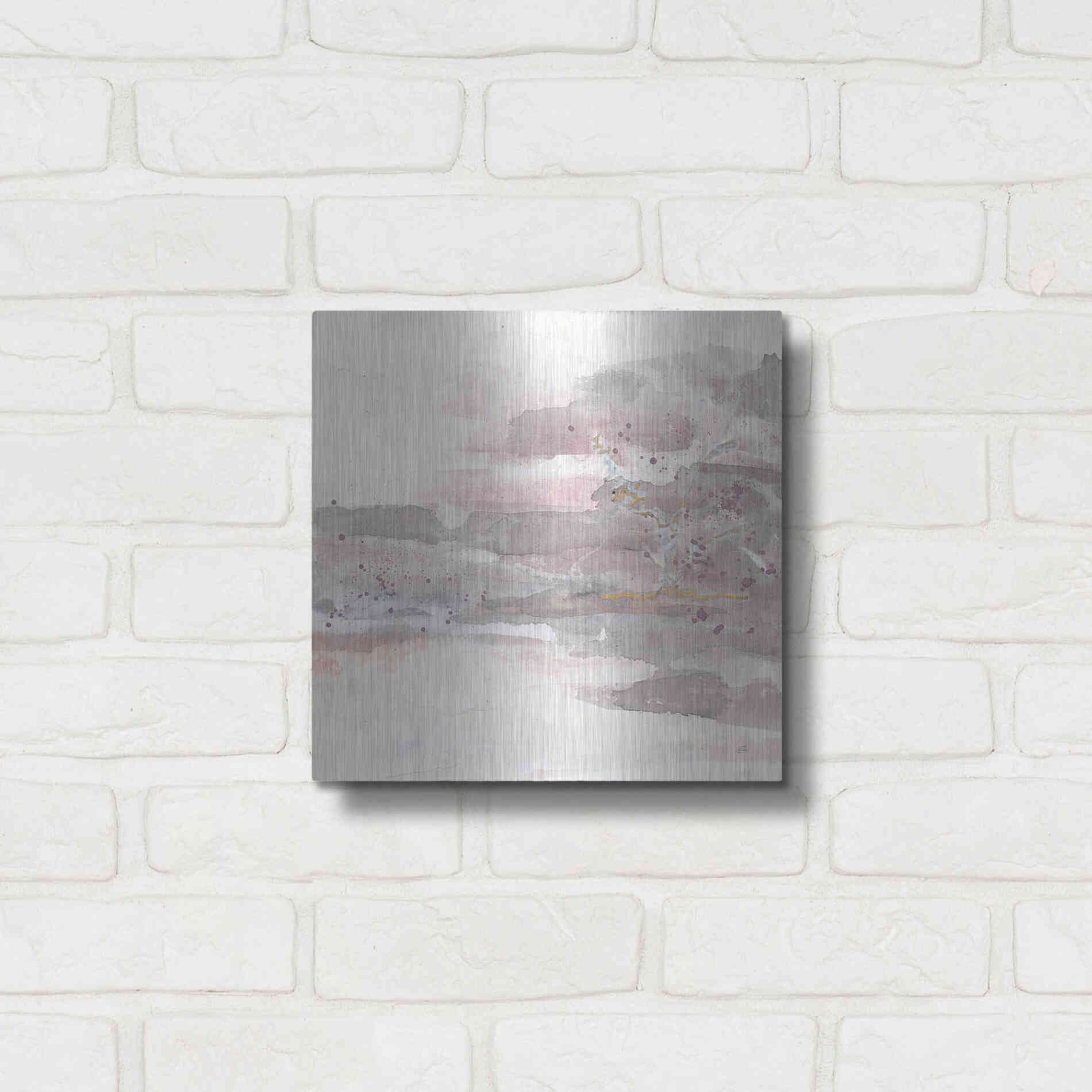 Luxe Metal Art 'Secondary Abstractions V' by Chris Paschke, Metal Wall Art,12x12