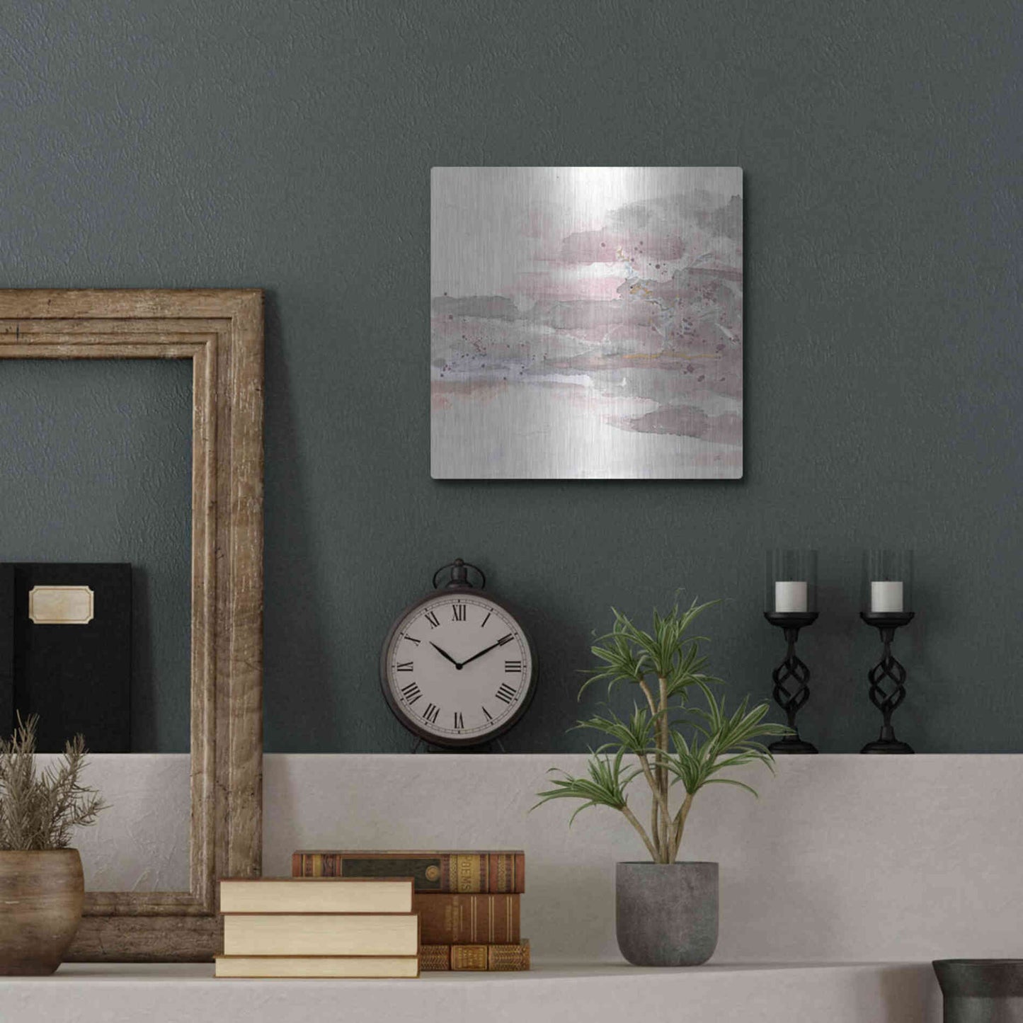 Luxe Metal Art 'Secondary Abstractions V' by Chris Paschke, Metal Wall Art,12x12