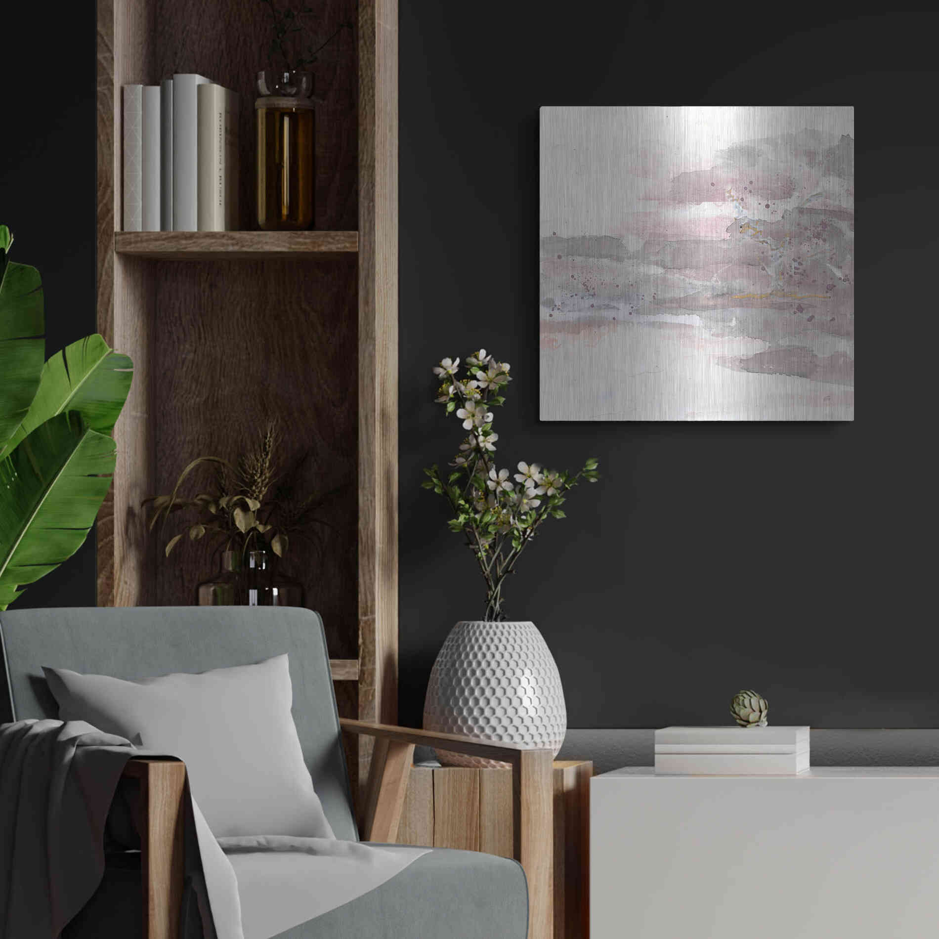 Luxe Metal Art 'Secondary Abstractions V' by Chris Paschke, Metal Wall Art,24x24