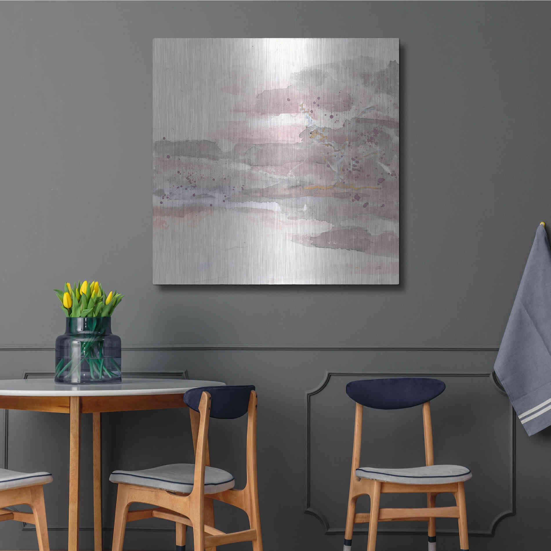 Luxe Metal Art 'Secondary Abstractions V' by Chris Paschke, Metal Wall Art,36x36