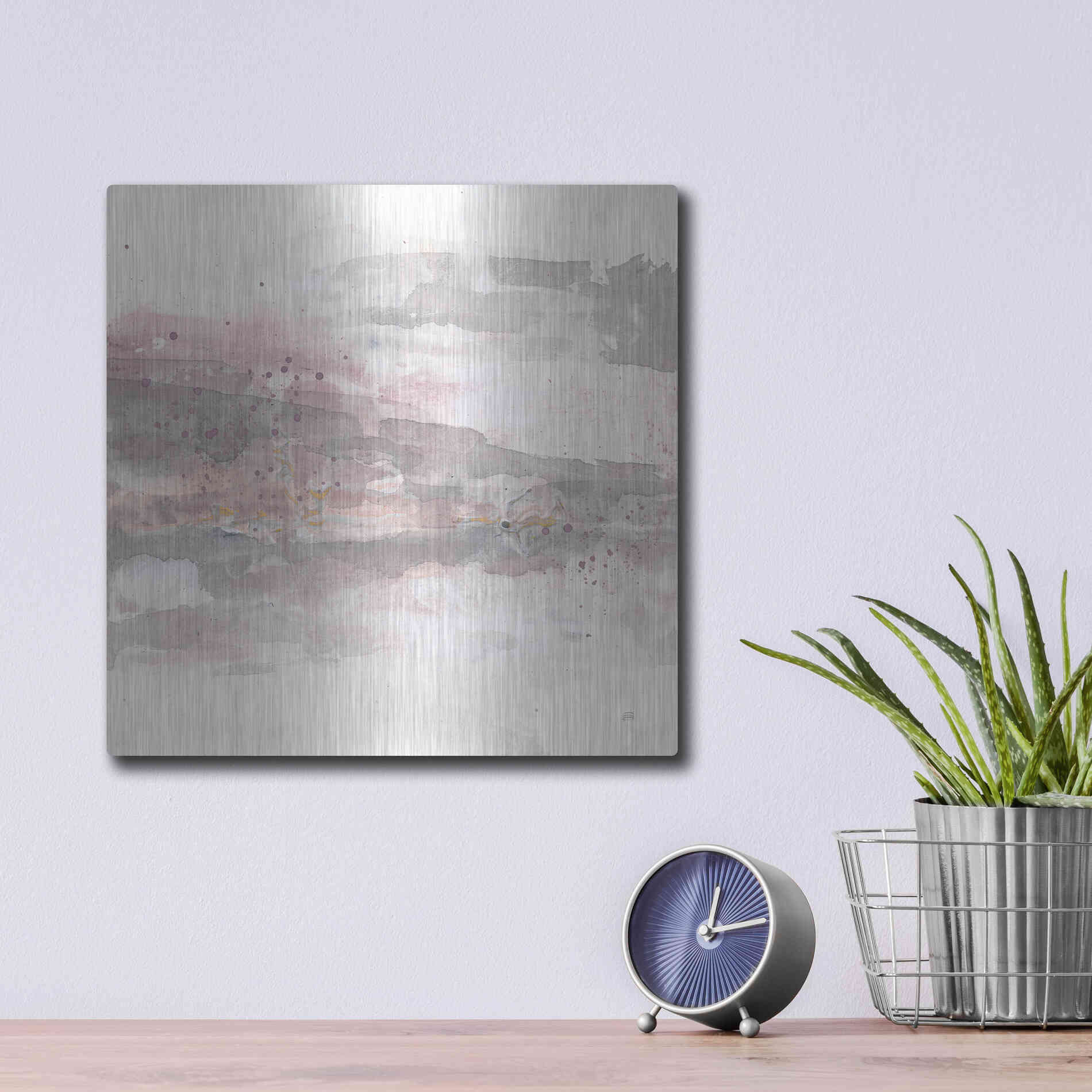 Luxe Metal Art 'Secondary Abstractions VI' by Chris Paschke, Metal Wall Art,12x12
