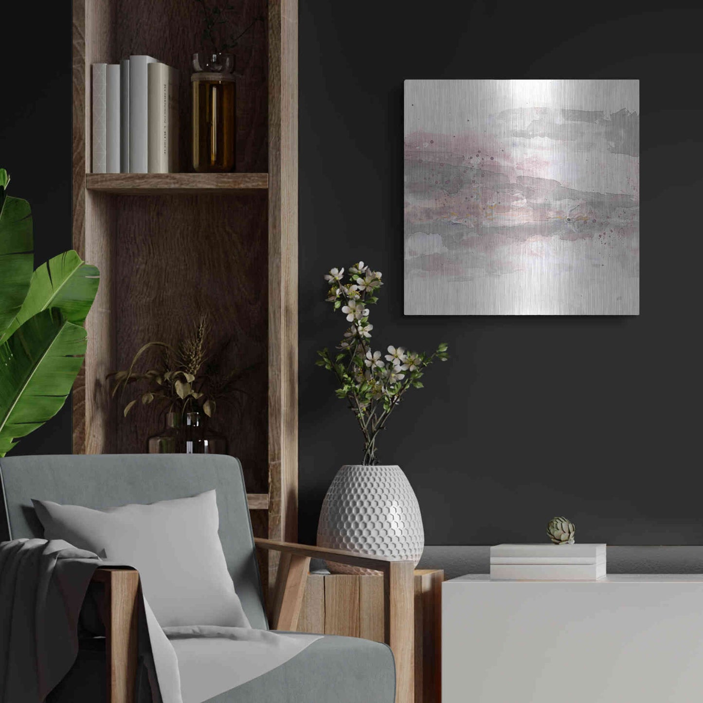Luxe Metal Art 'Secondary Abstractions VI' by Chris Paschke, Metal Wall Art,24x24