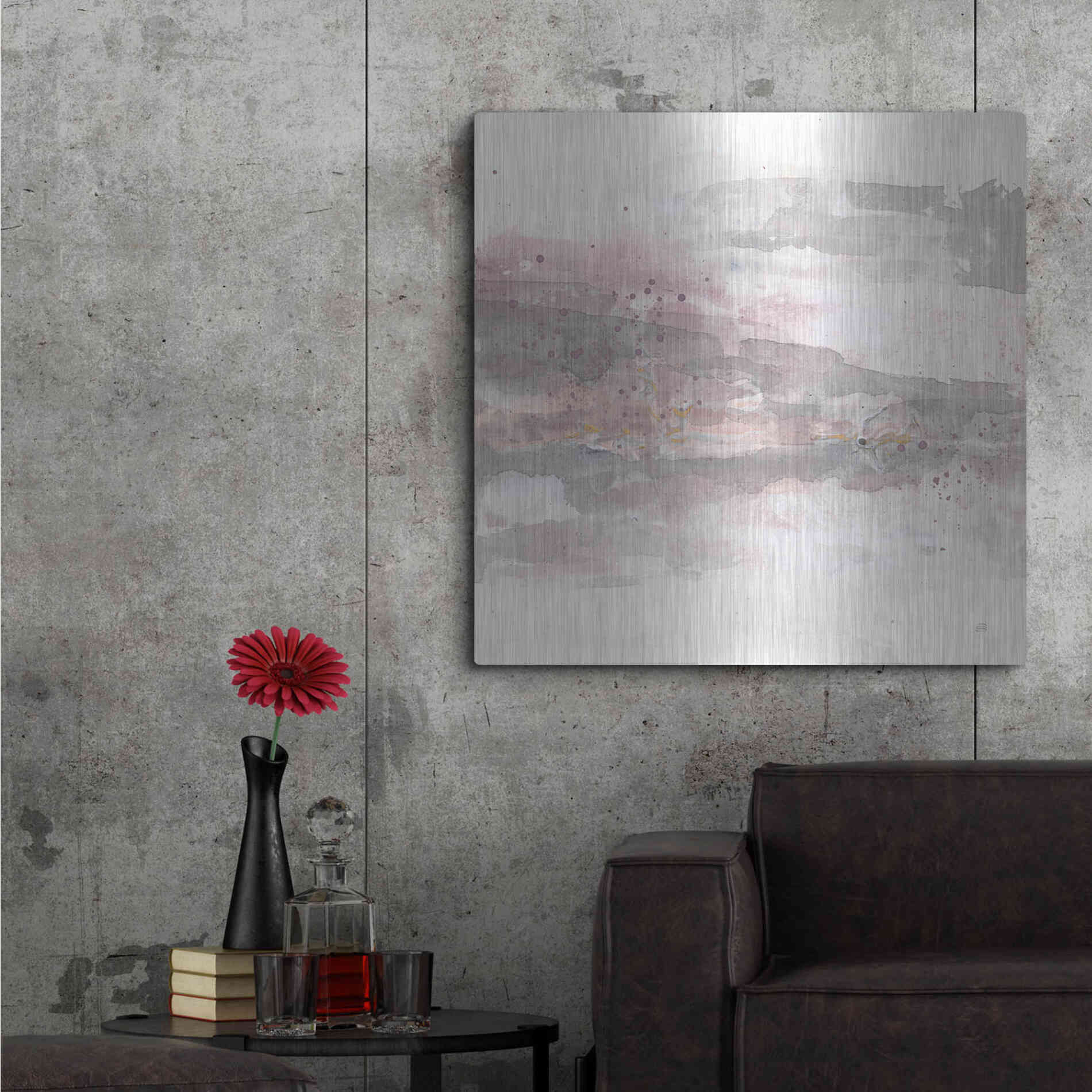 Luxe Metal Art 'Secondary Abstractions VI' by Chris Paschke, Metal Wall Art,36x36